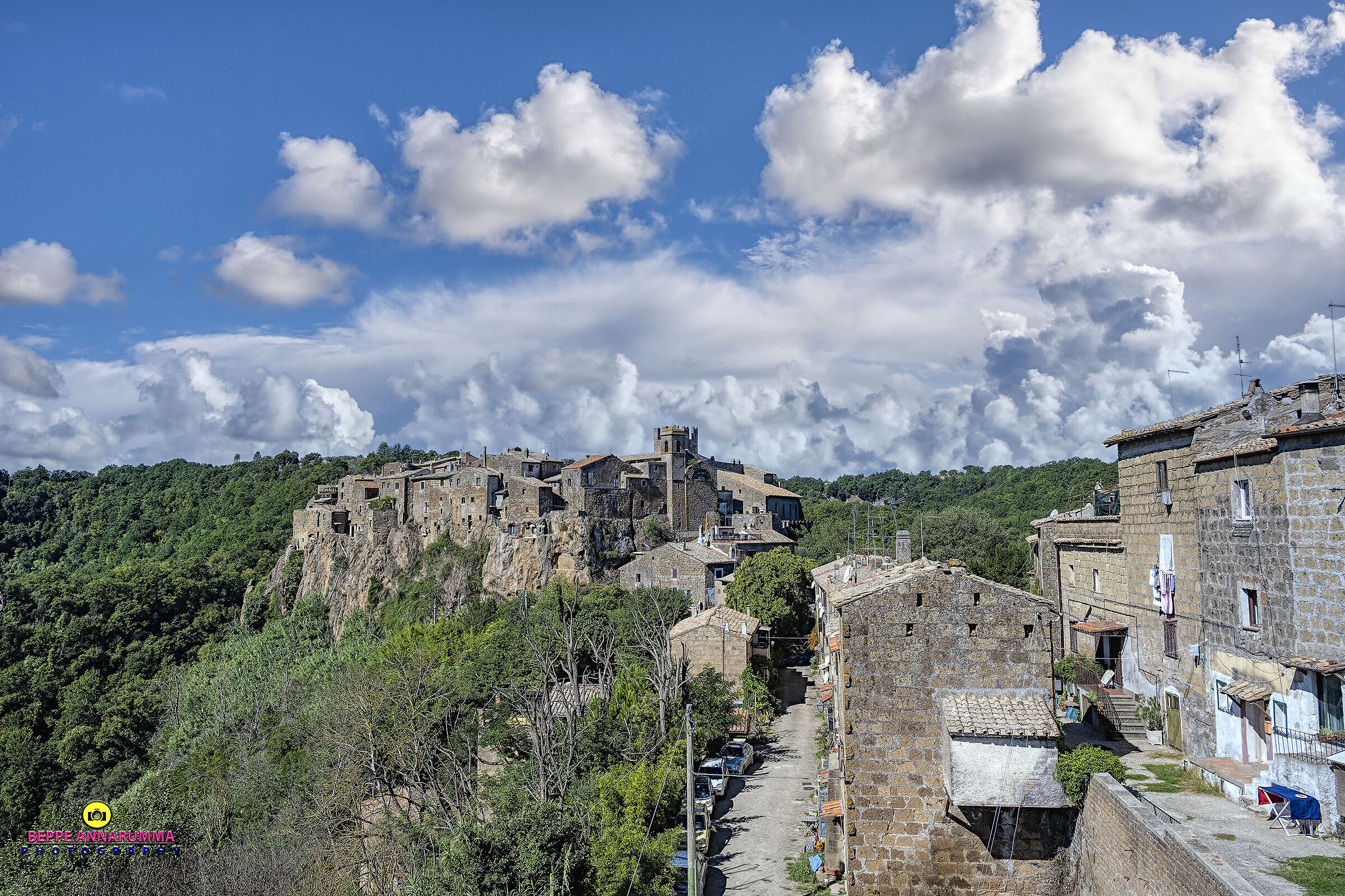 Panorama of Calcata (Viterbo)...