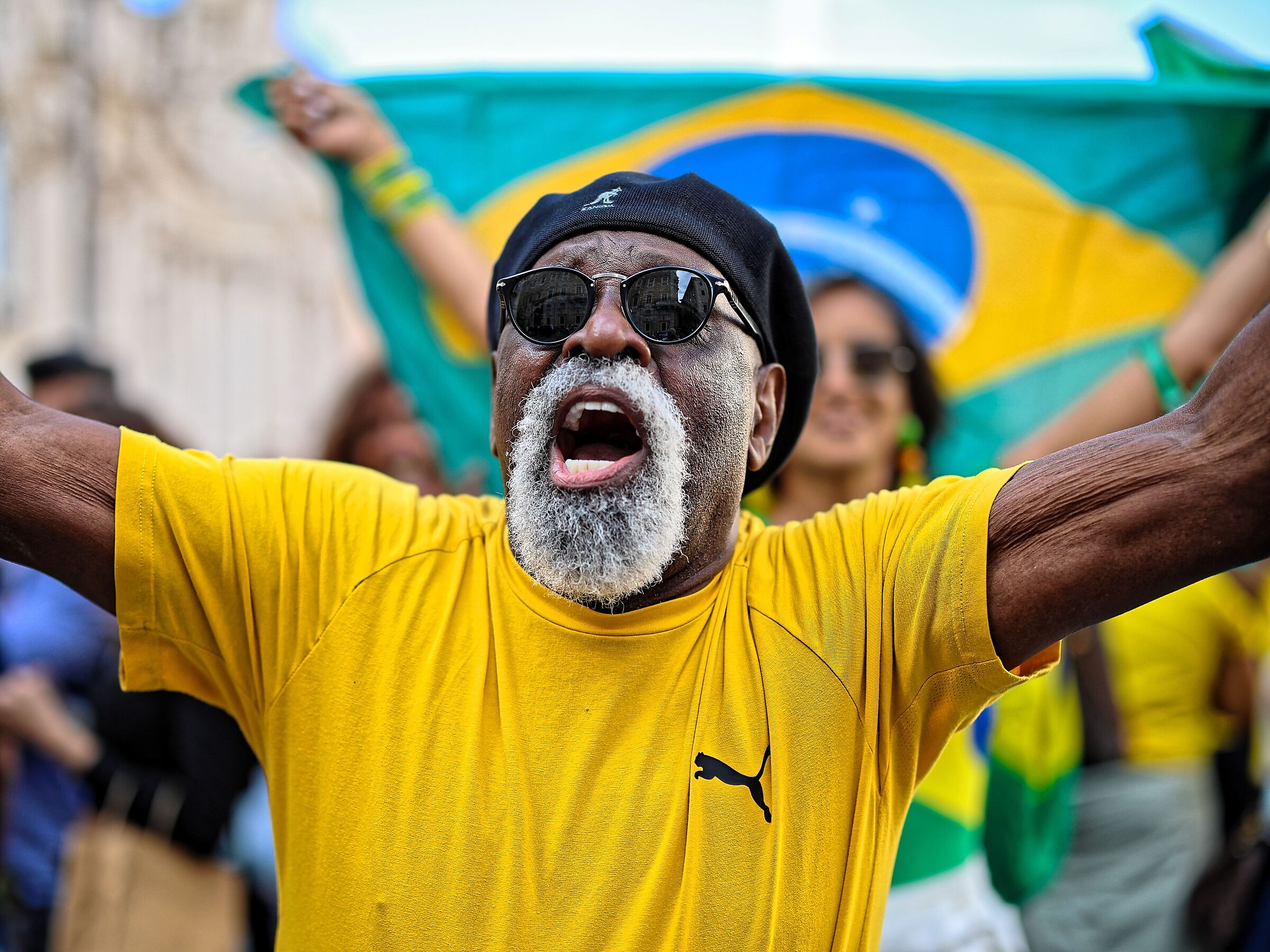 Brazilian supporters...