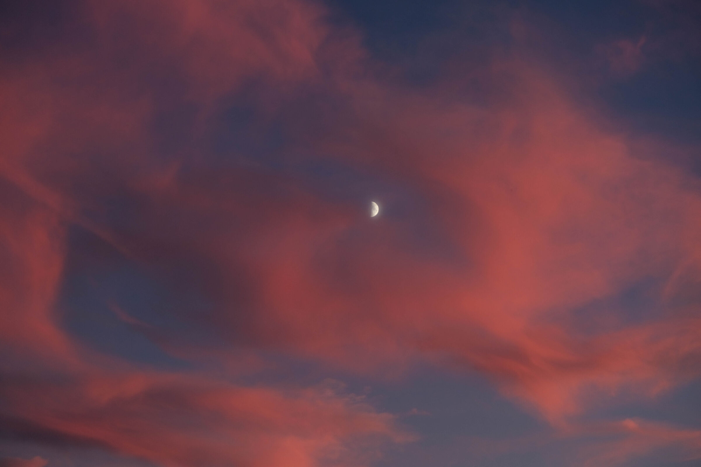 Sunset with Moon...