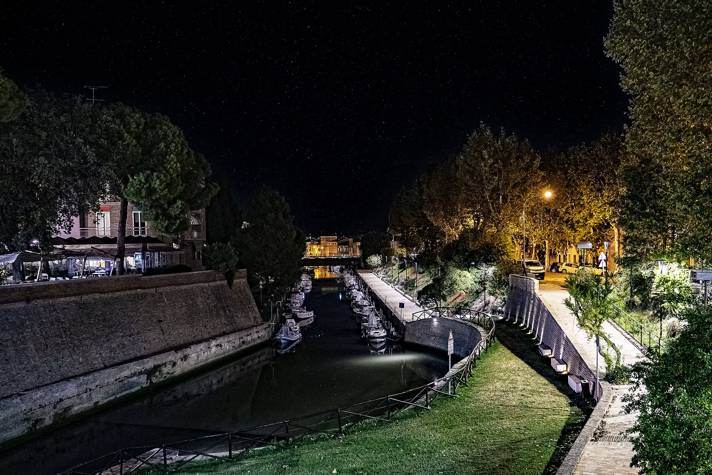 Cielo stellato sul canale Albani - Fano...