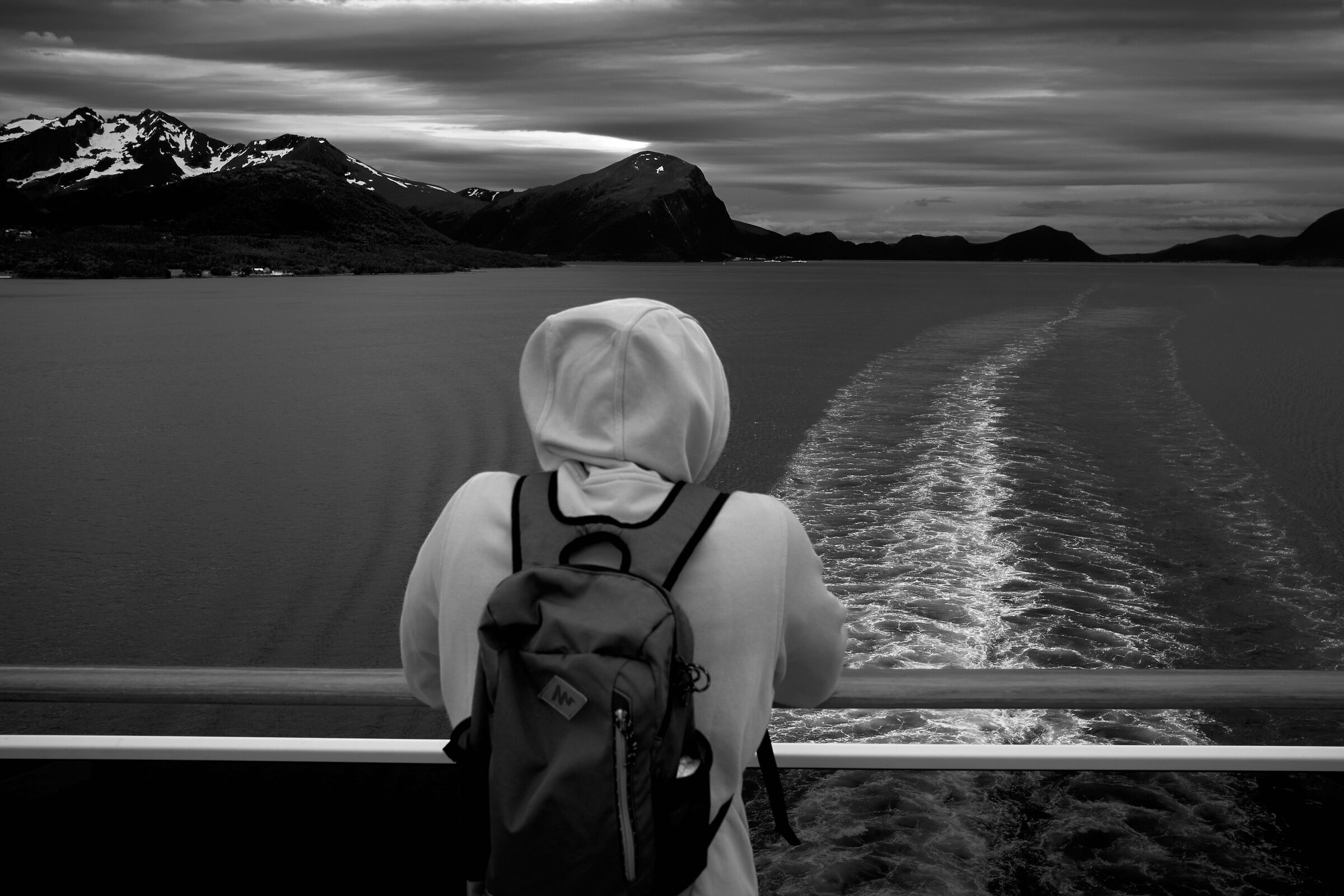 admiring the fjords...