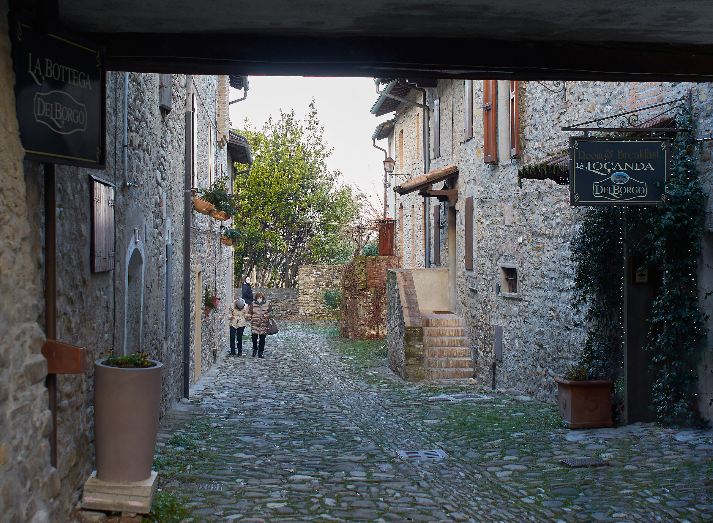 Village of the Castle of Torrechiara ...