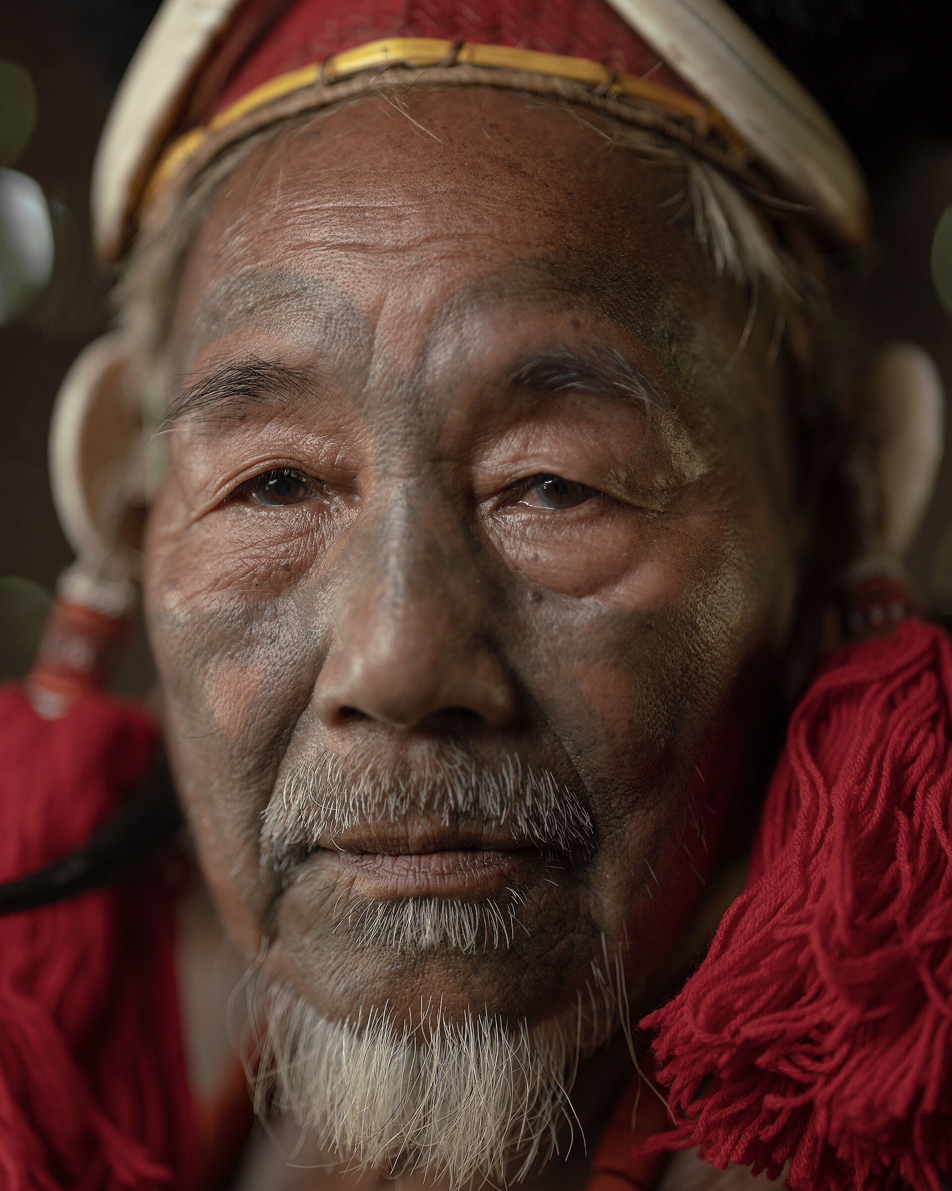 Genjon Member of Konyak tribe in Totok village,Nagaland...