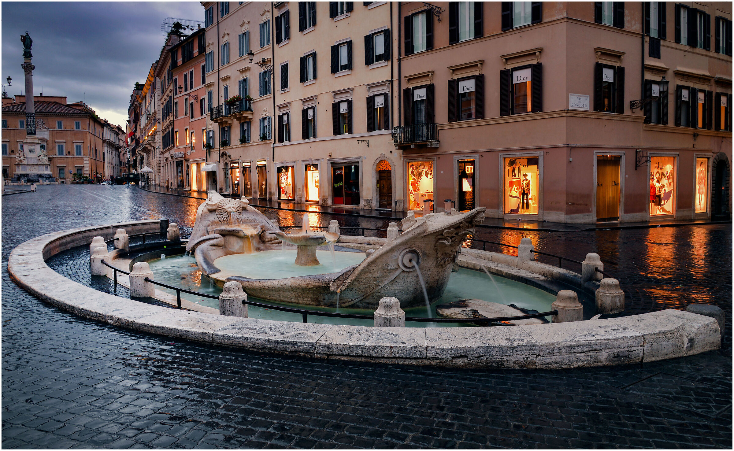 The Fountain of the Barcaccia ...