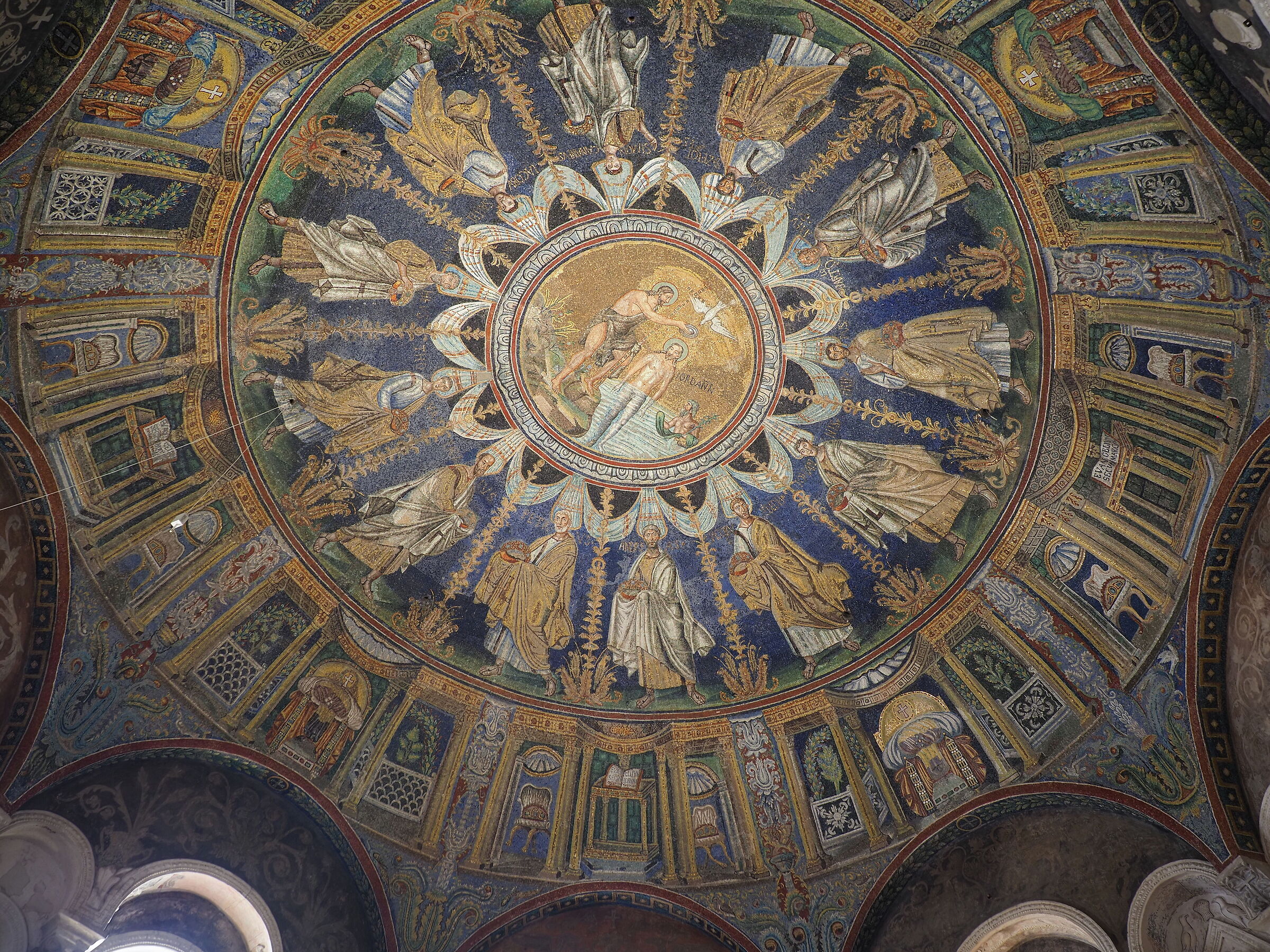 Inside the Basilica of San Vitale...