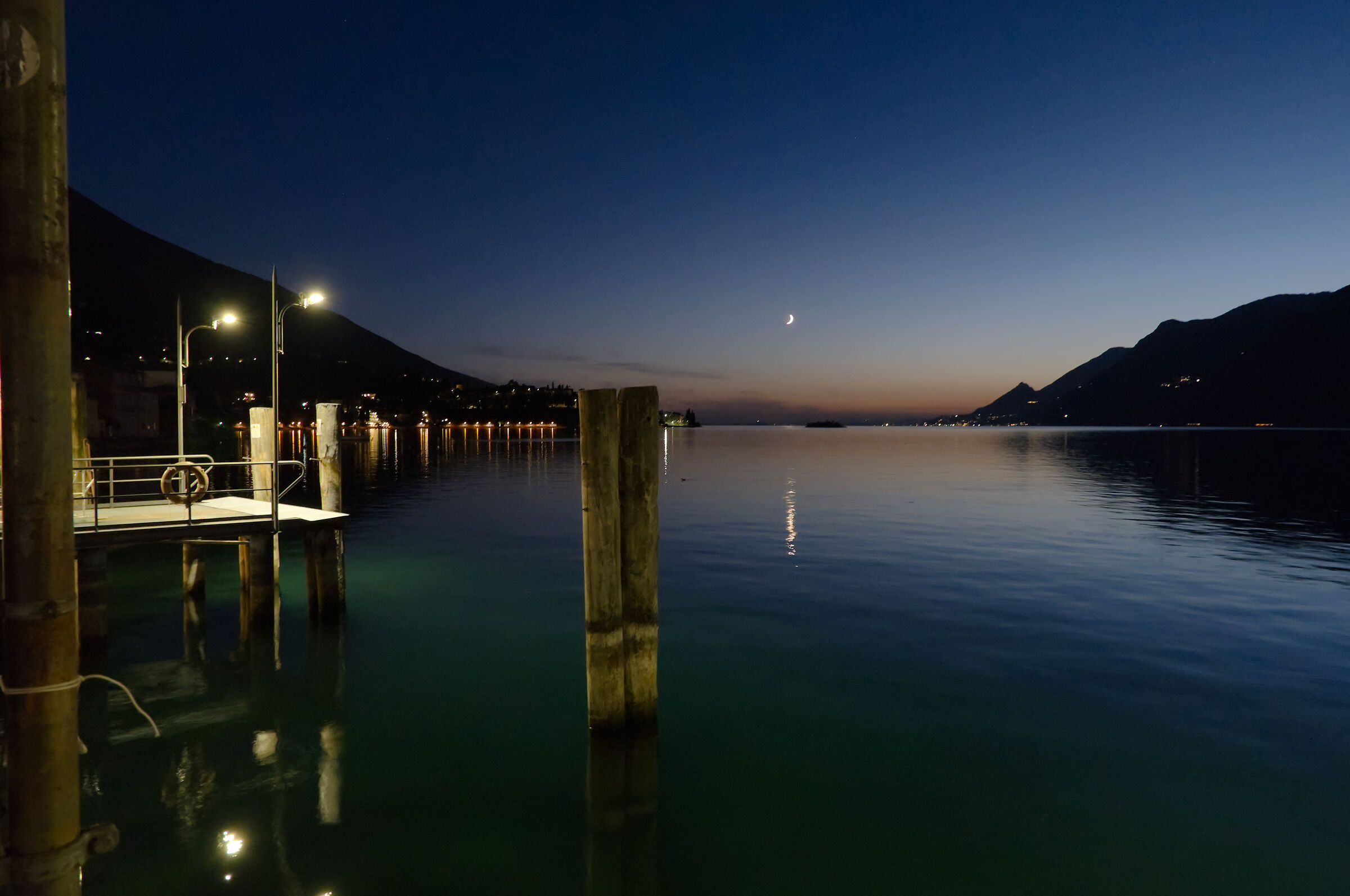 the pier on Lake Garda...