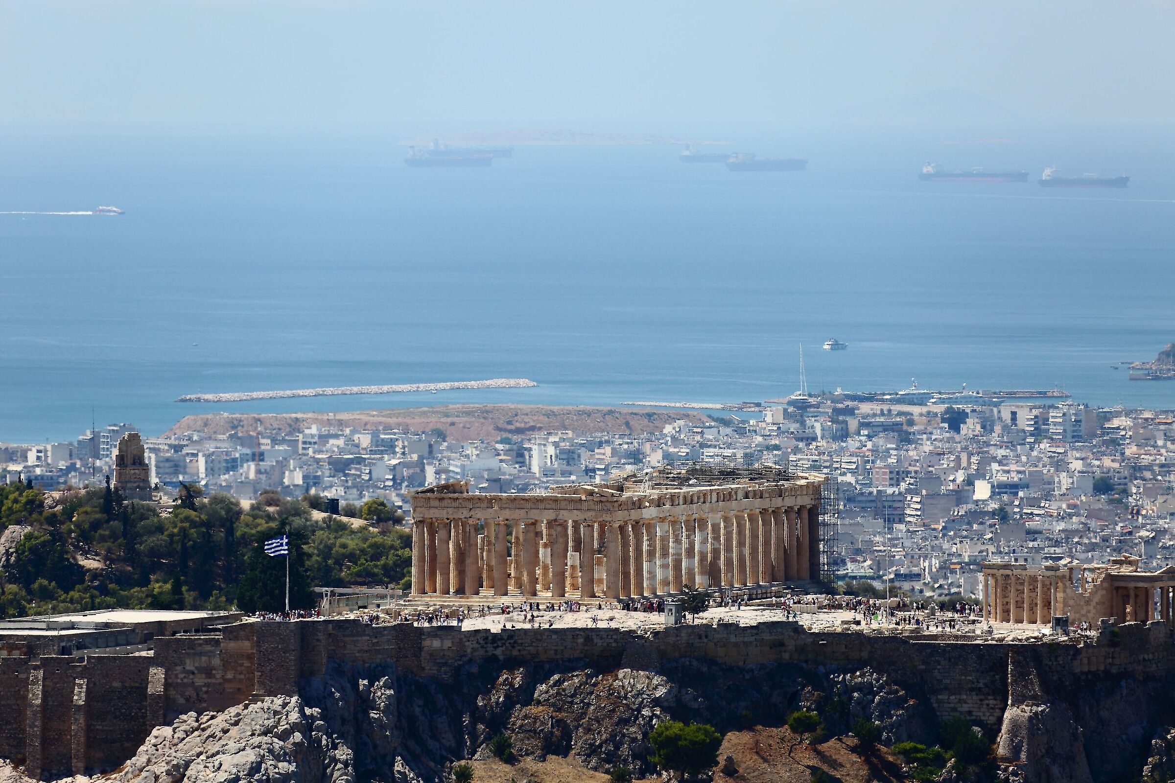 L'Acropoli ed il Pireo dalla collina del Licabetto...