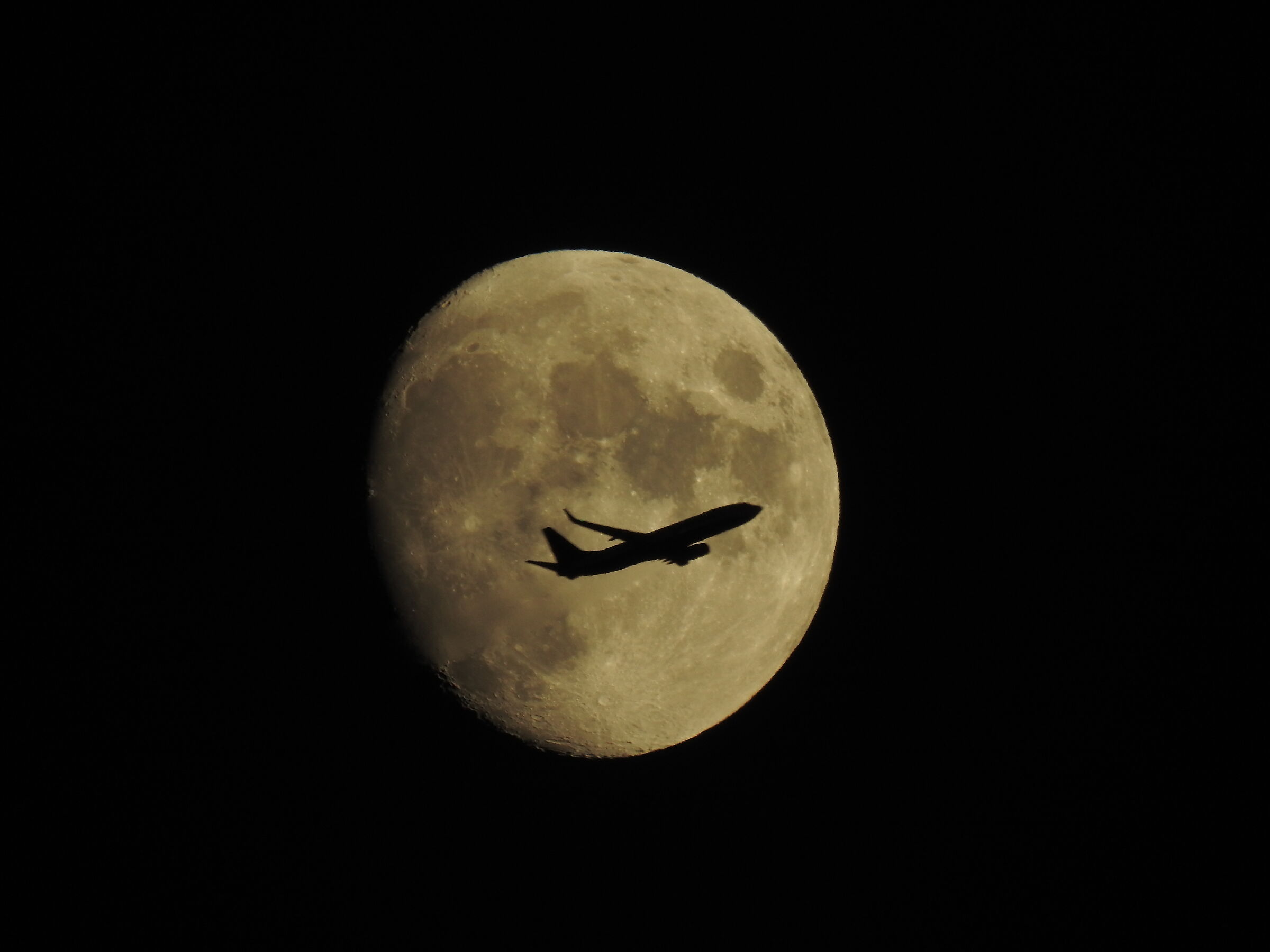 A Plane in the Moon ...