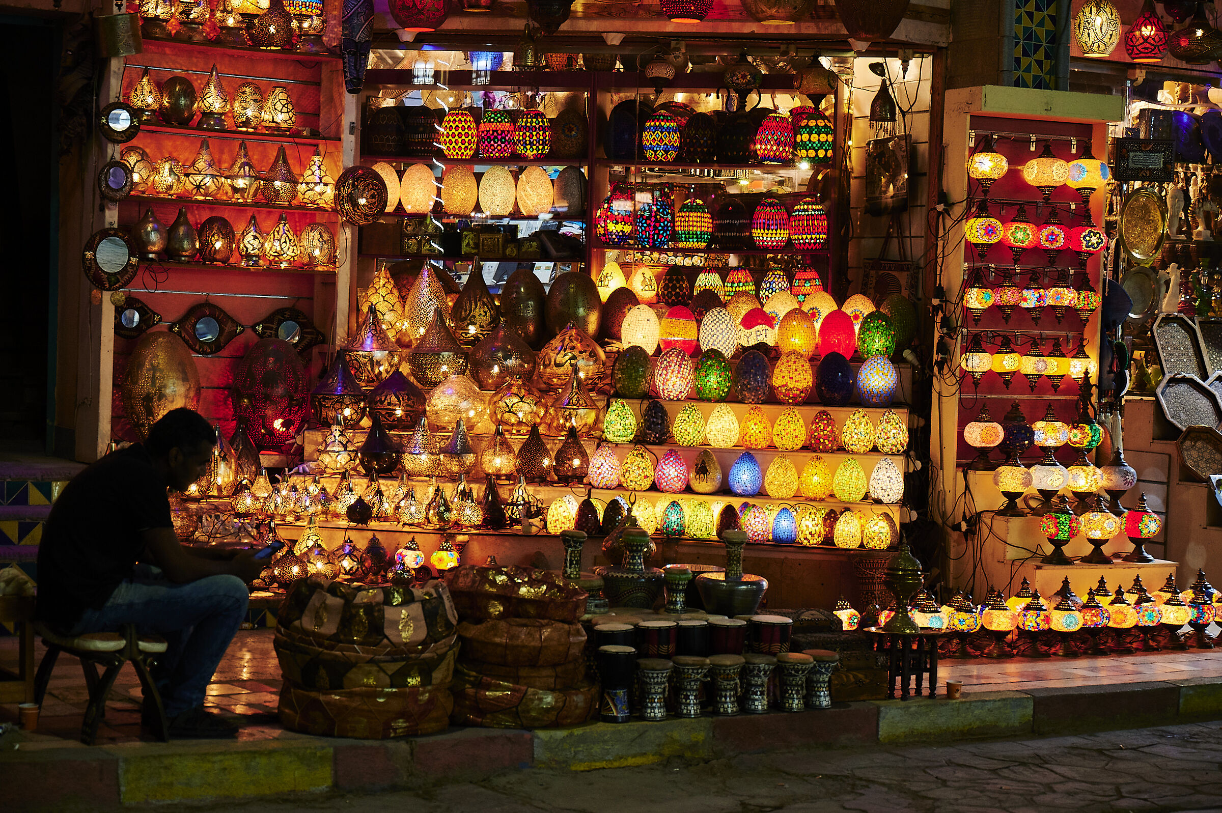 Lights in the market...