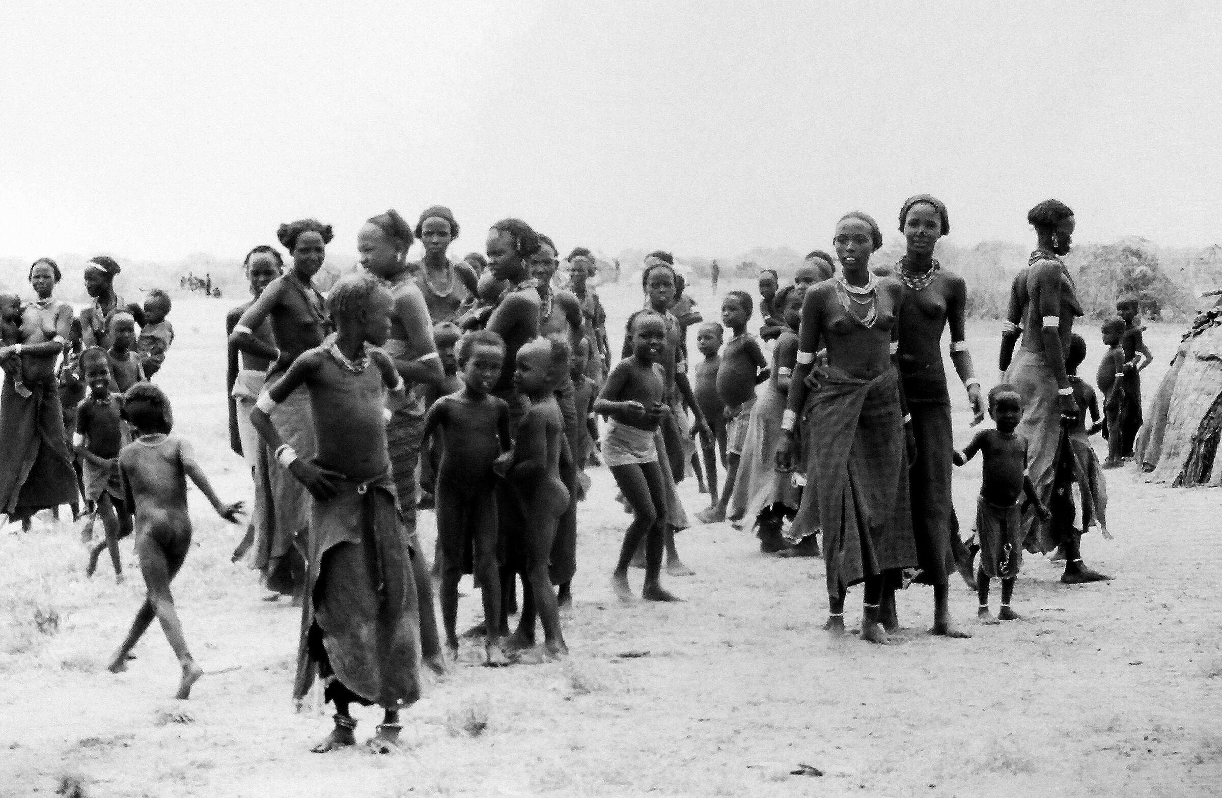 Etiopia 1998-Comitato di accoglienza della Tribù Galeb...