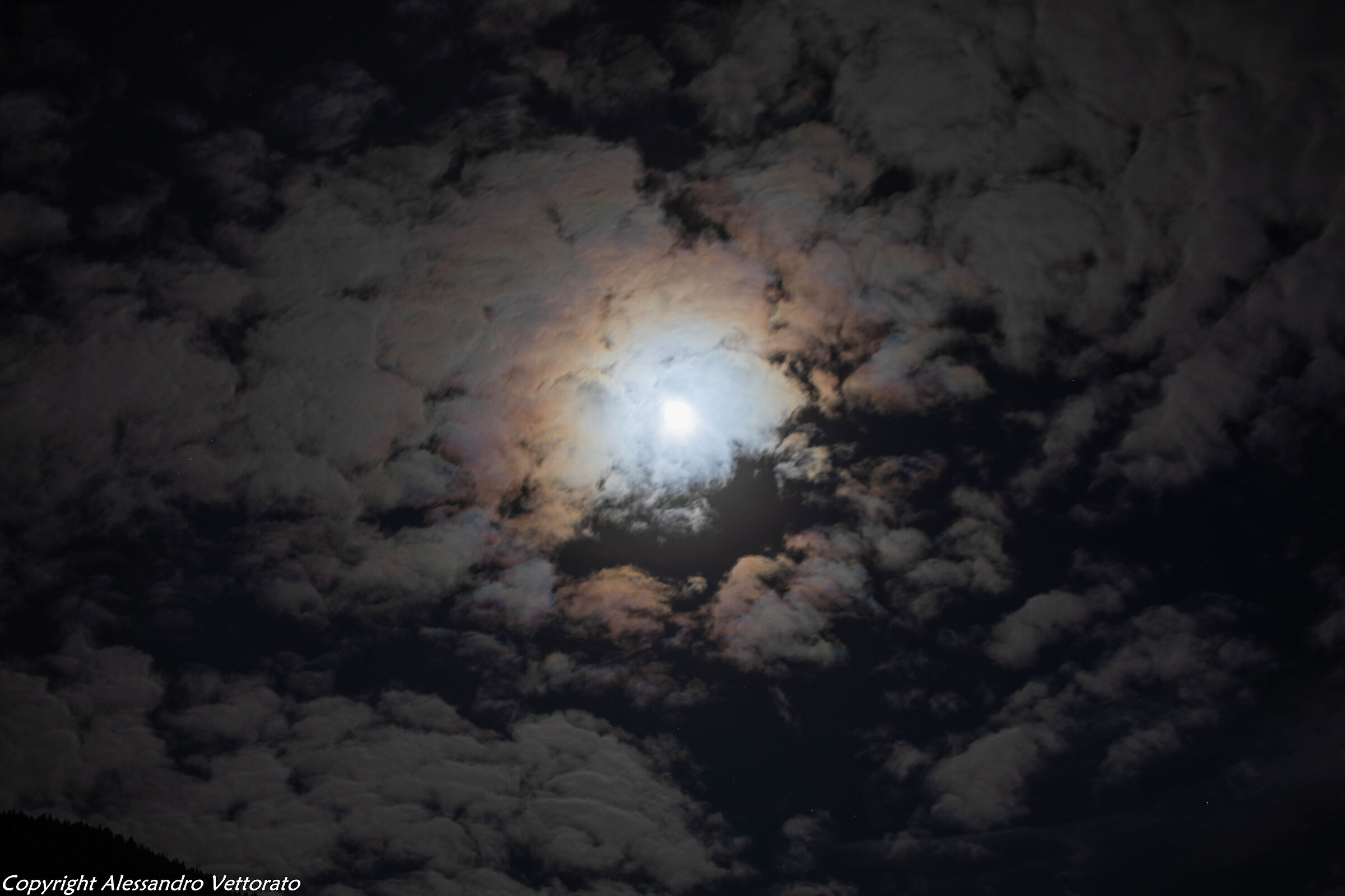 Moon and clouds...