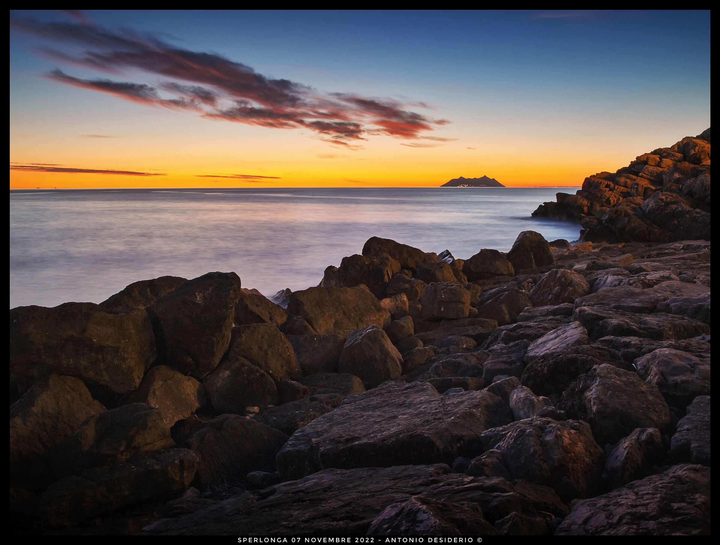 Sunset on the rocks...