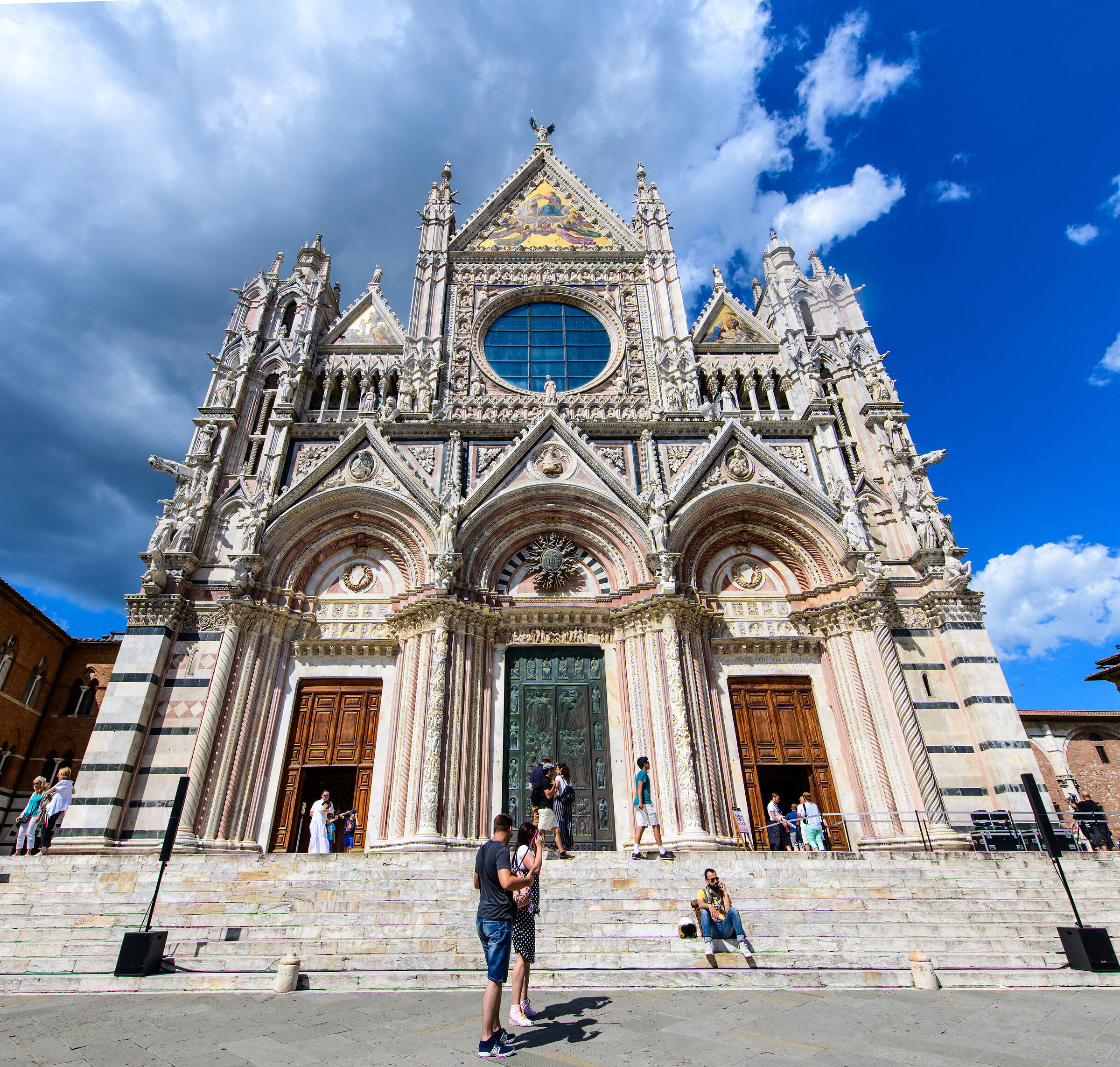Siena-Facade of the Duomo...
