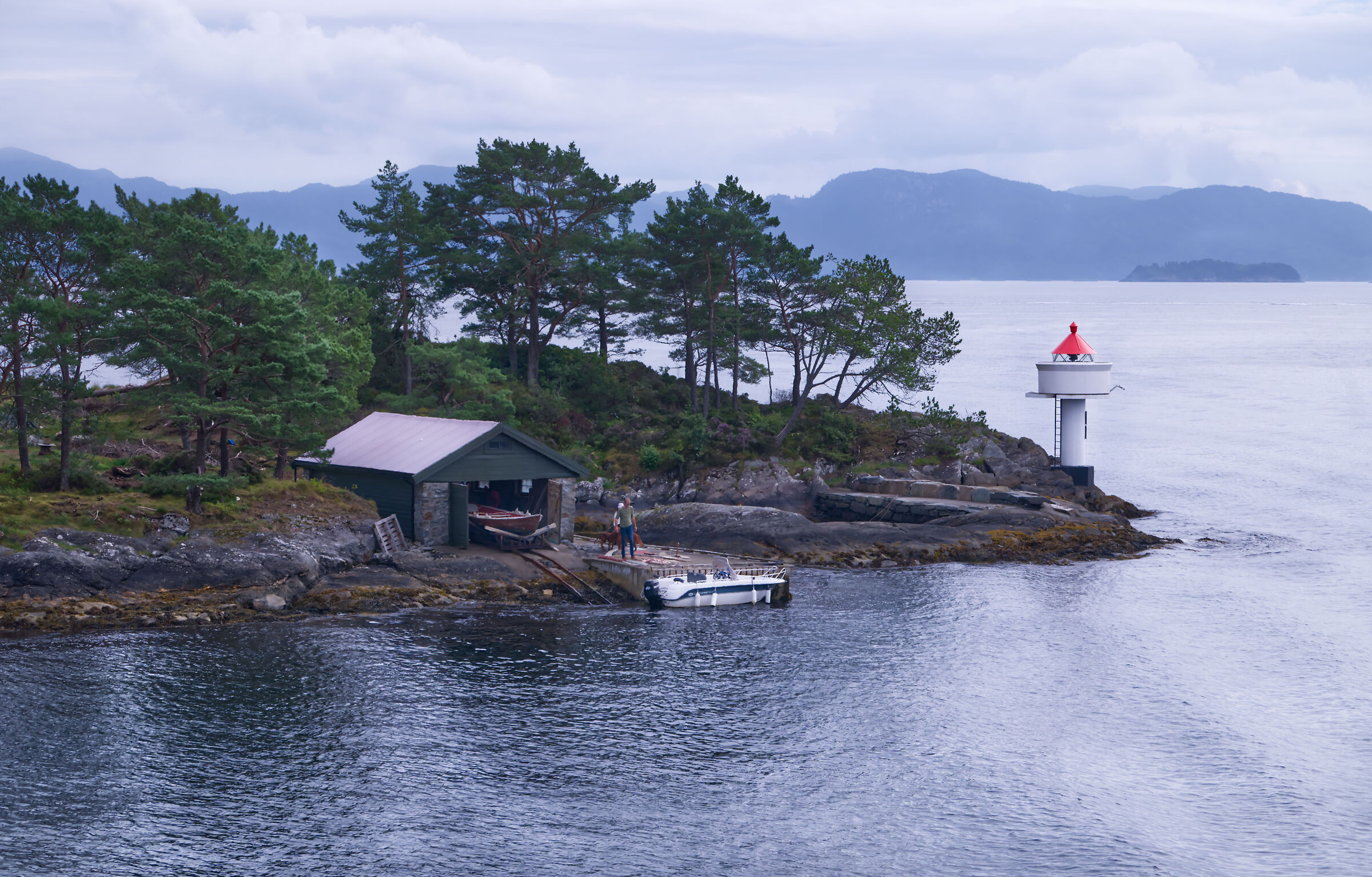 The lighthouse in the fjord...