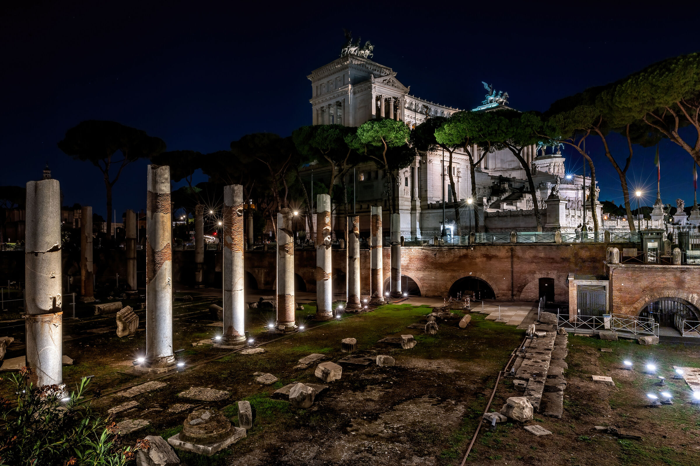 The Vittoriano and the Trajan Forum...