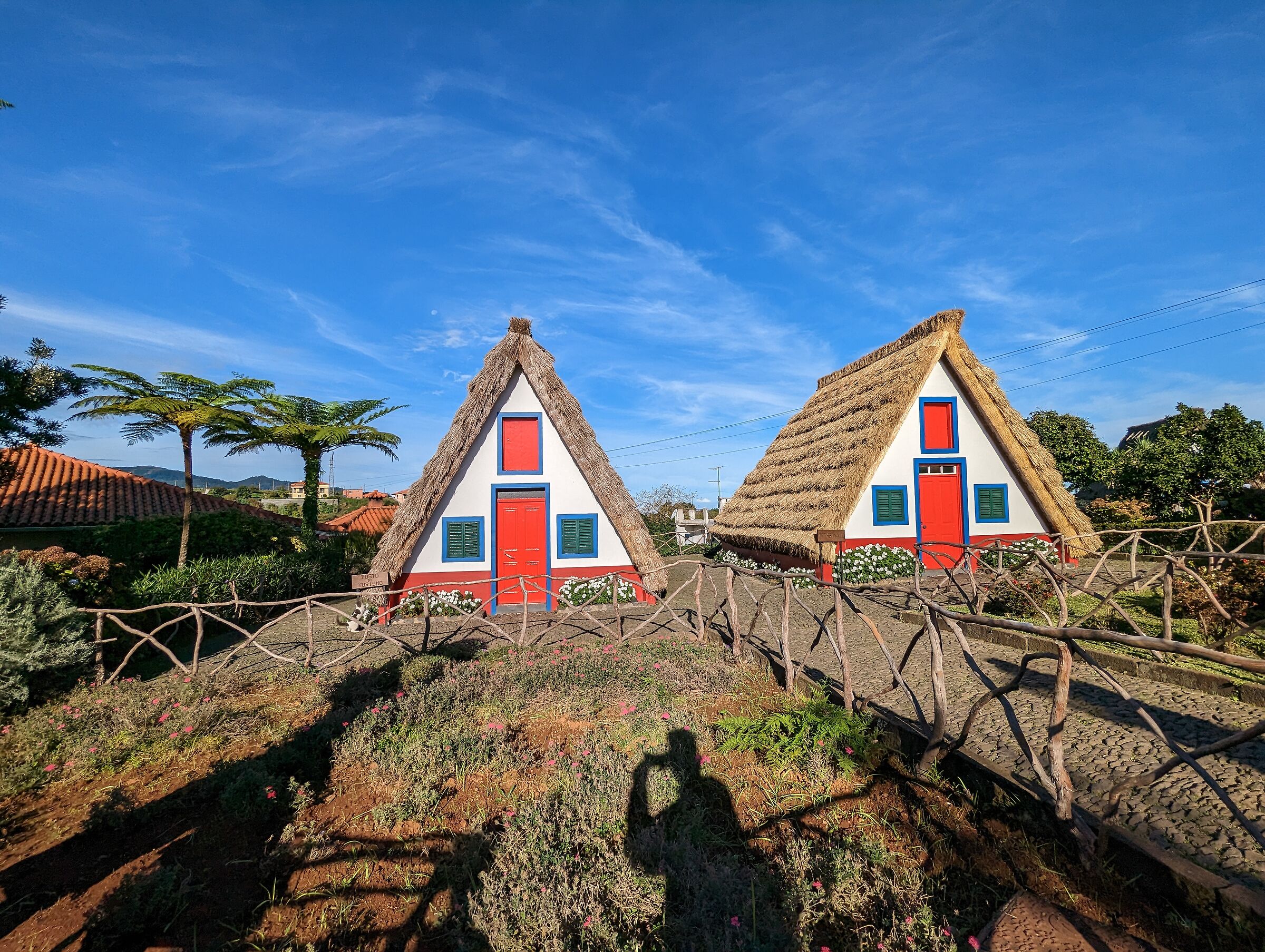 Santana Typical Houses in Madeira Island...