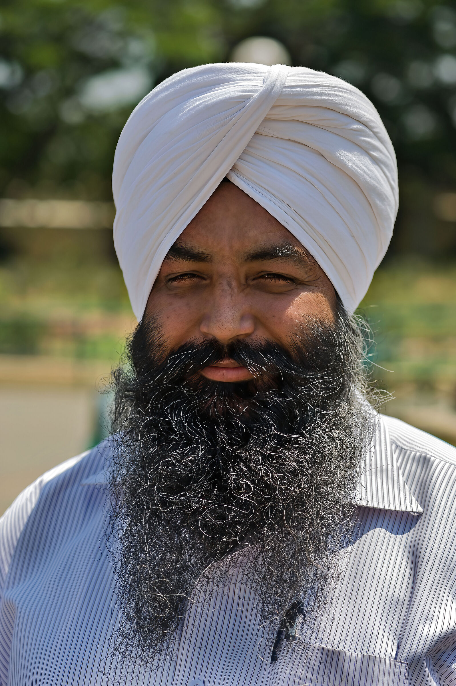 Uomo di etnia Sikh...