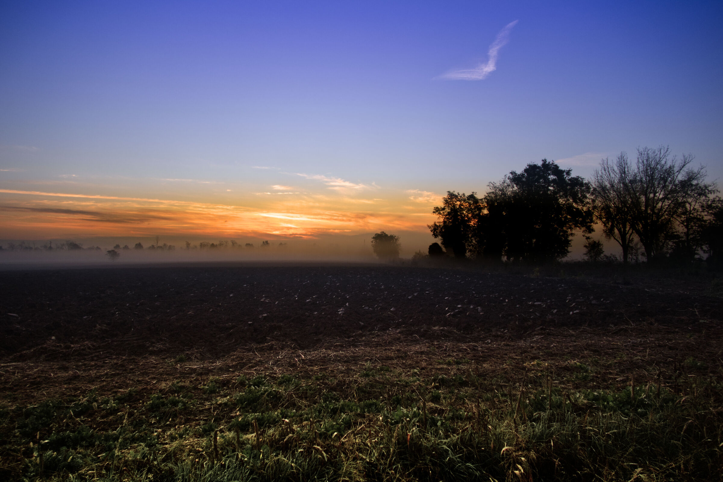 Sunrise in the countryside...
