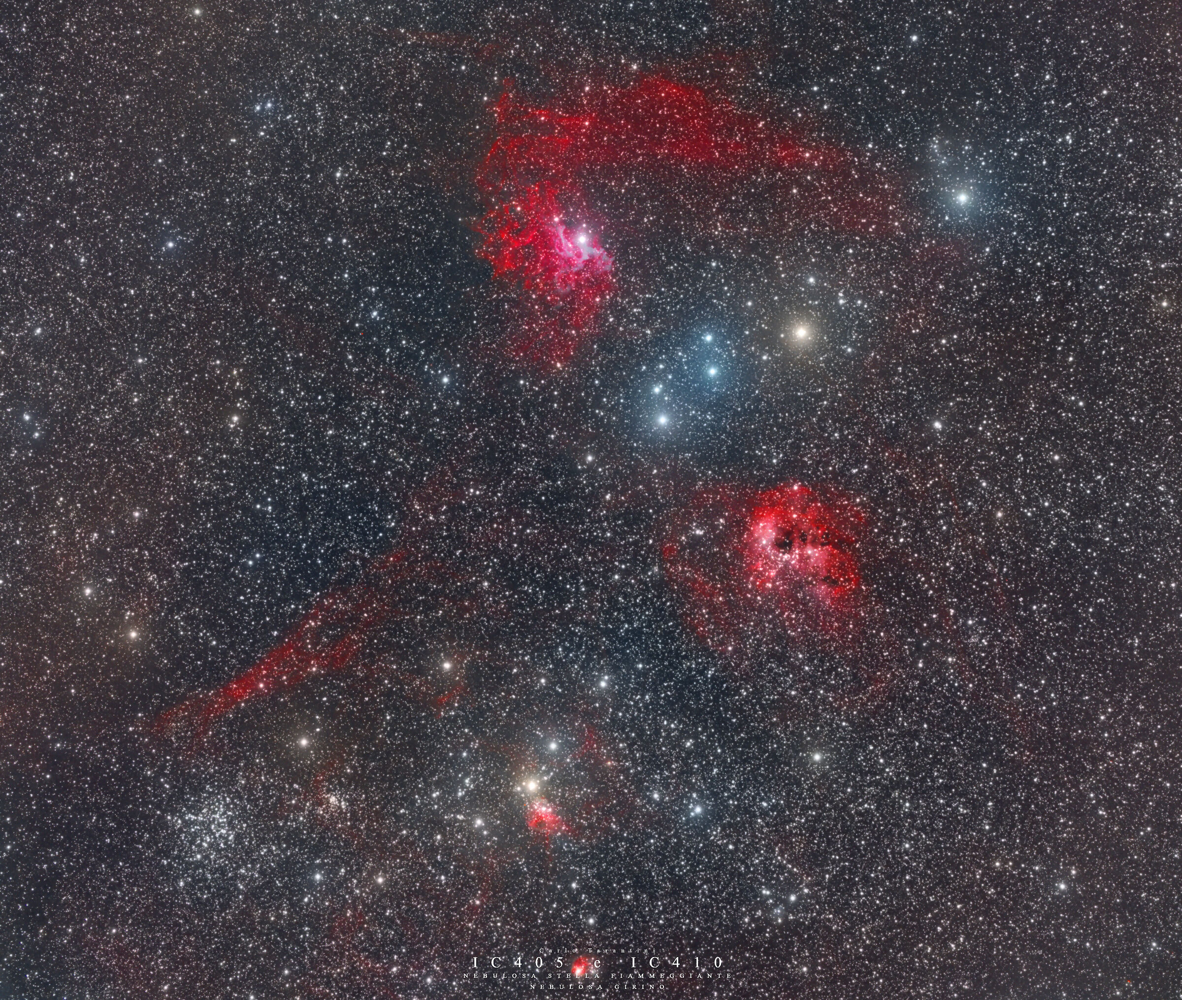 Nebulosa Stella Fiammeggiante e Nebulosa Girino...