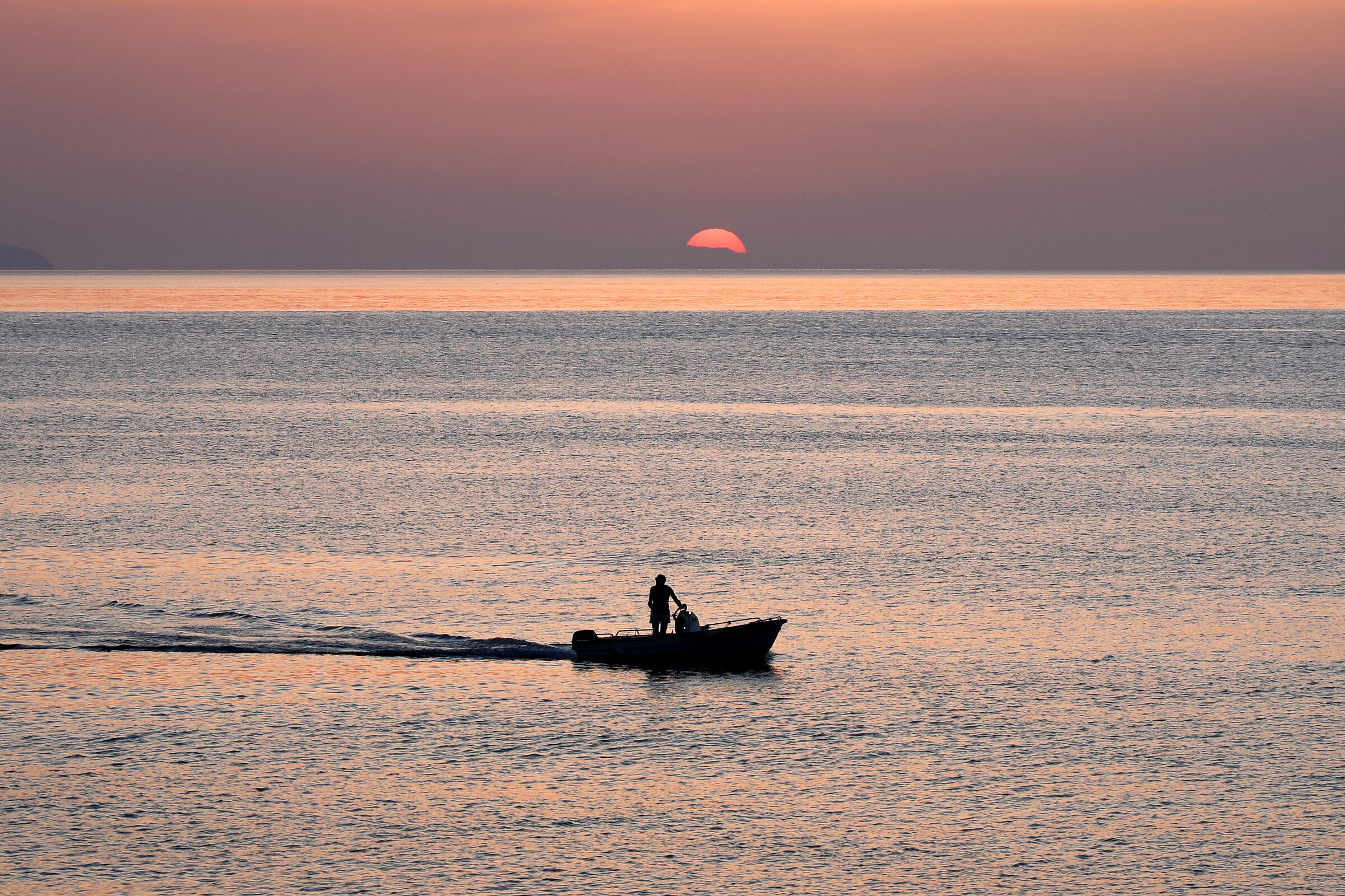 Pescatore al tramonto...