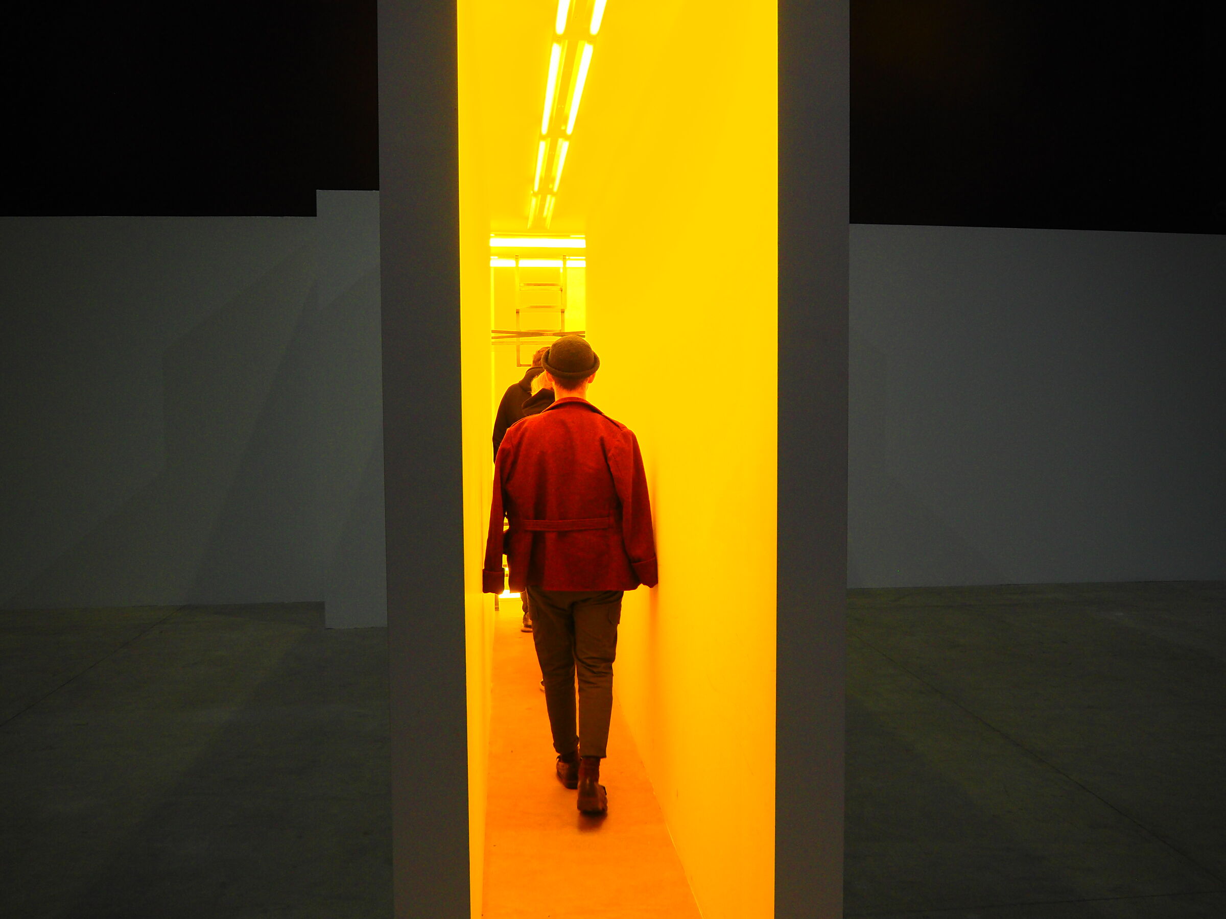 Bruce Nauman: Neons Corridors Rooms: giallo...