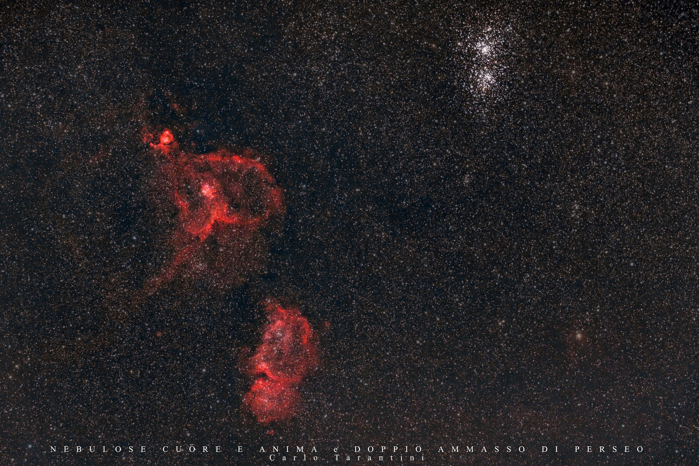 Heart and Soul Nebulae and Perseus Double Cluster ...