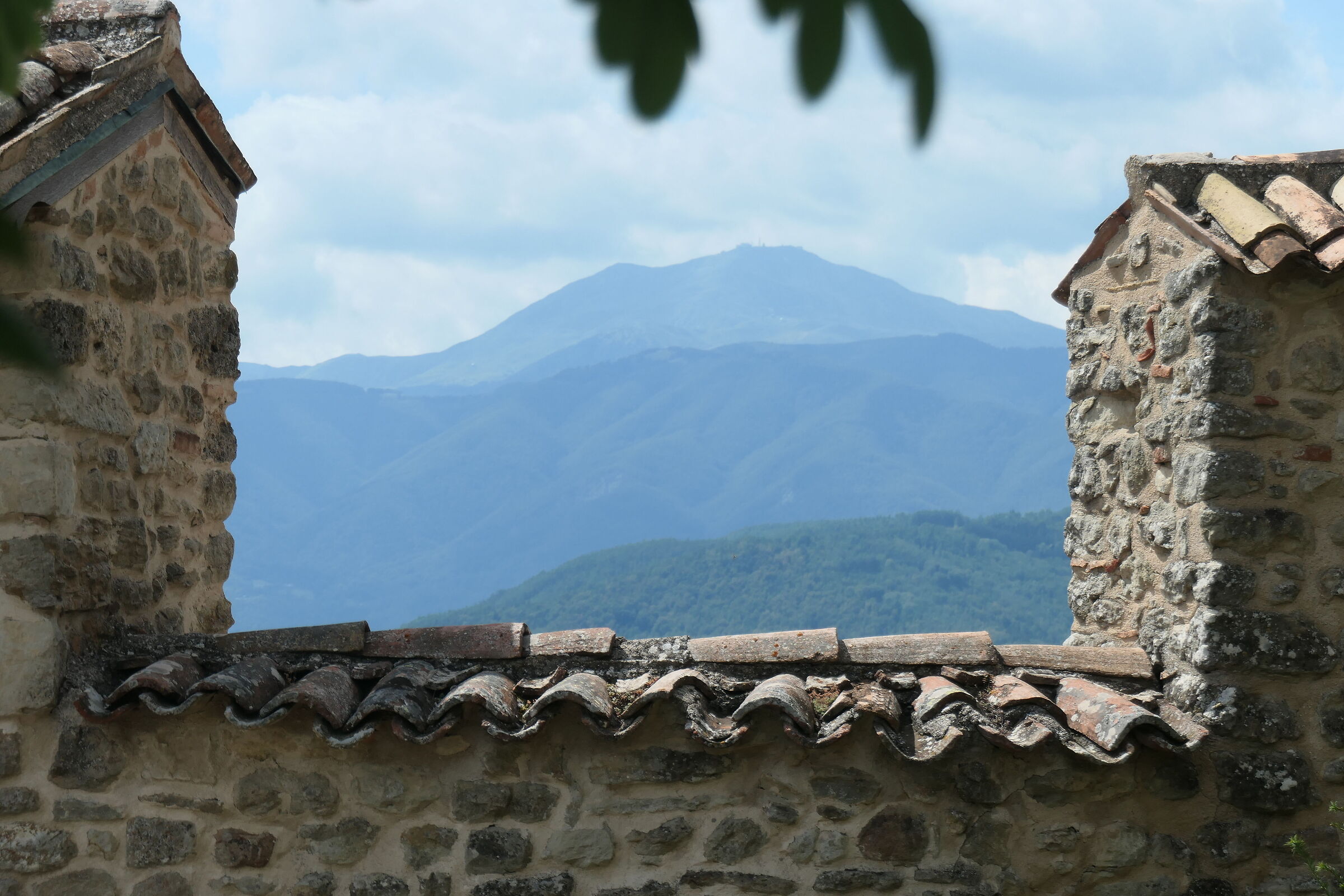 Mount Cimone seen from the Castle of Montecuccoli...