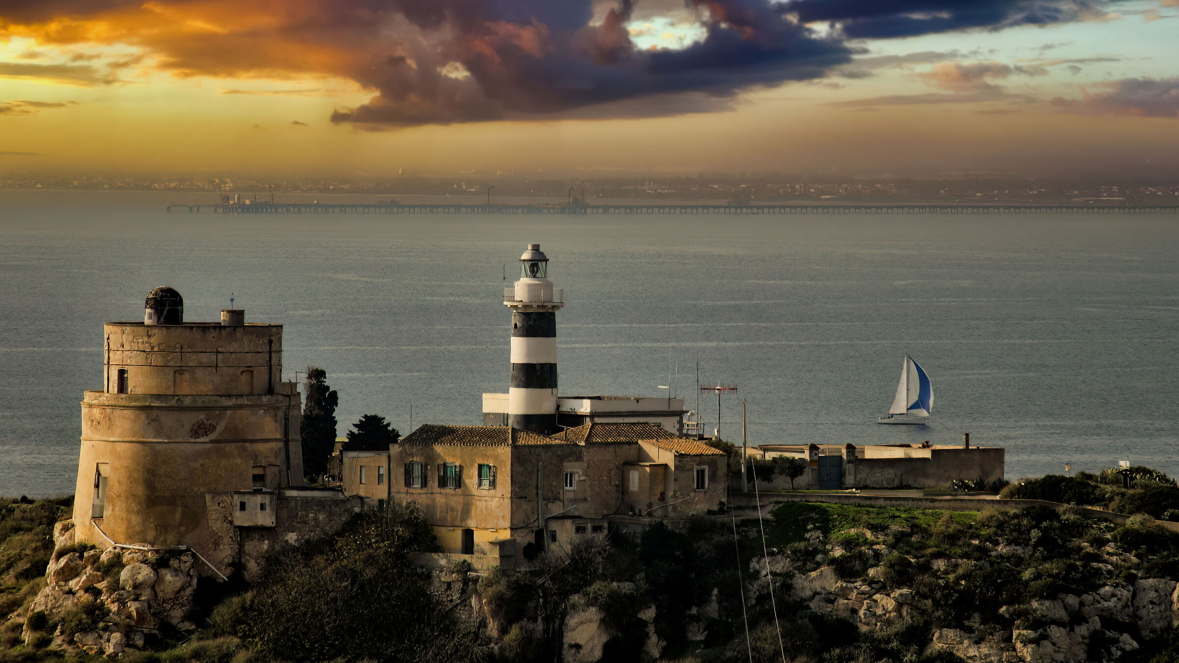 Lighthouse of Sant'Elia Cagliari Sardinia ...