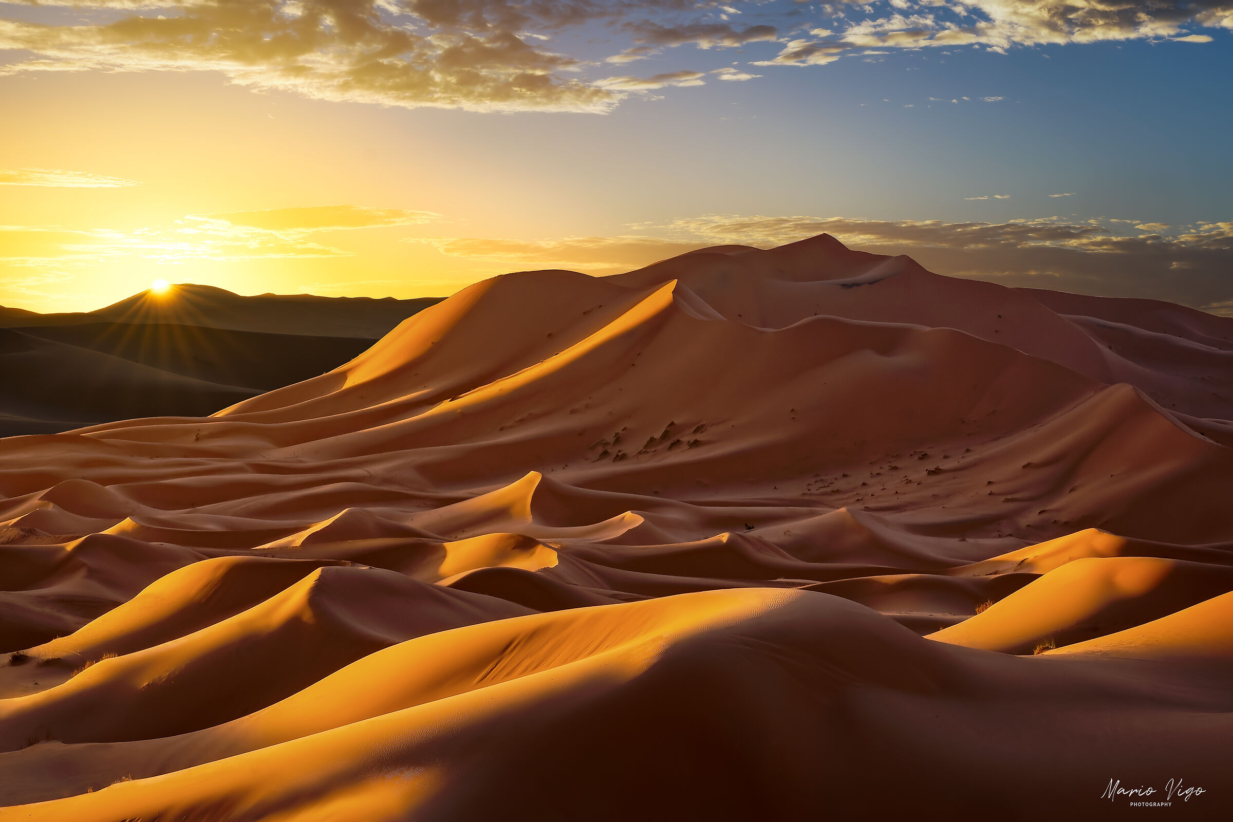 Sunrise in the Sahara...