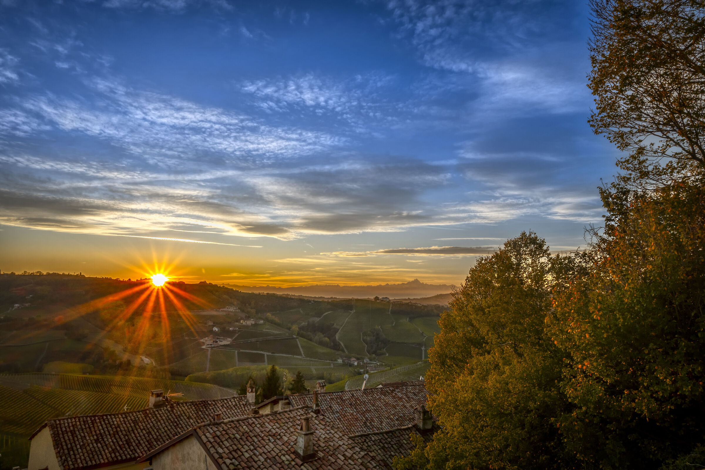 Sunset in the Langhe...