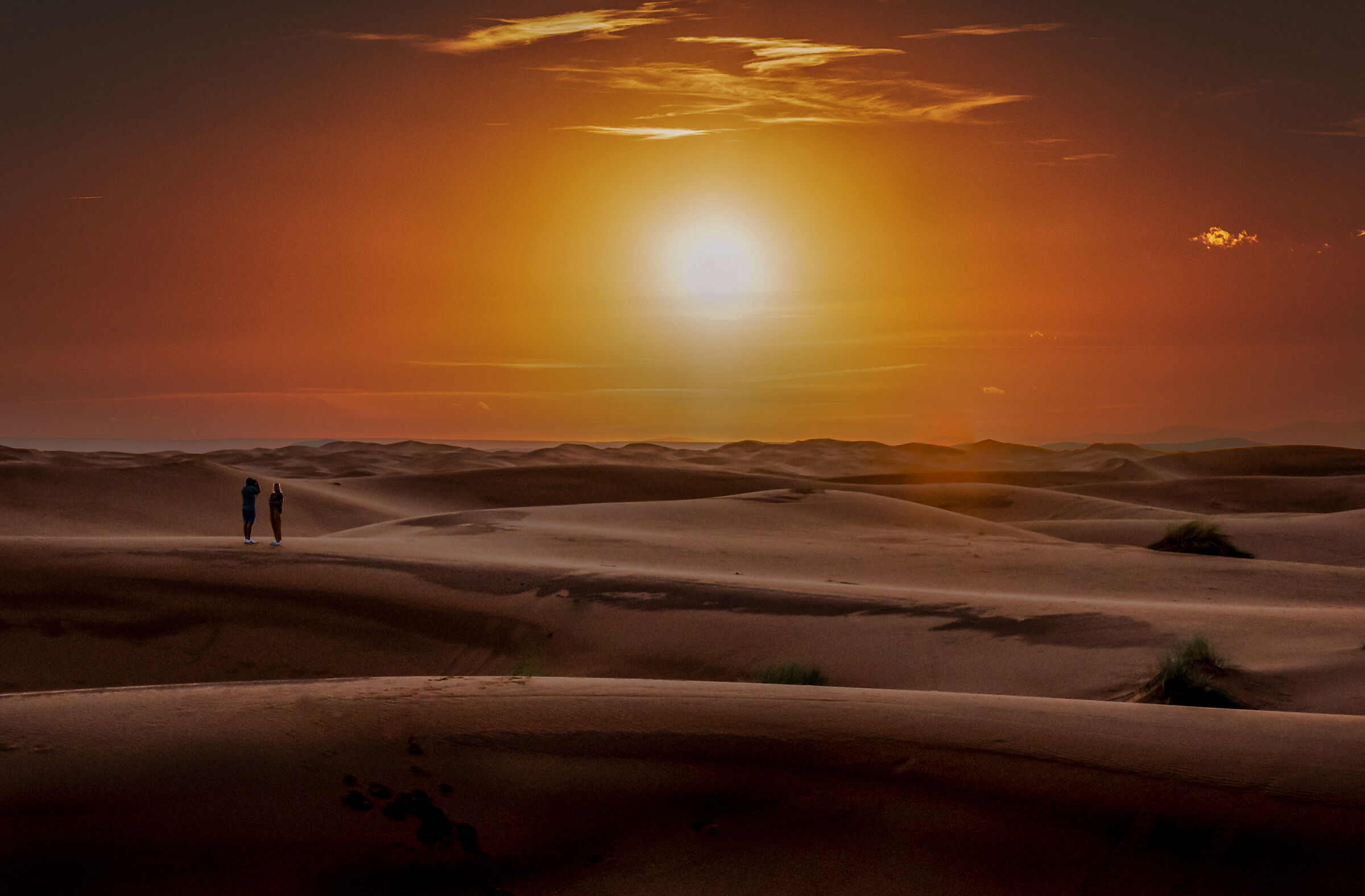 Sunrise Merzouga Morocco Sahara...