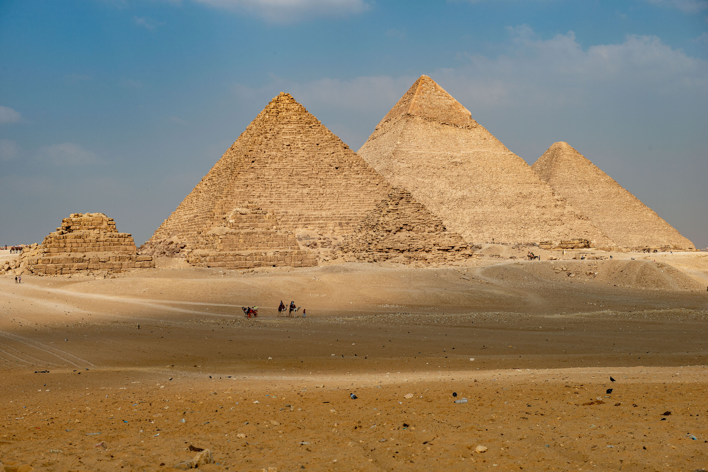 The pyramids of Giza...