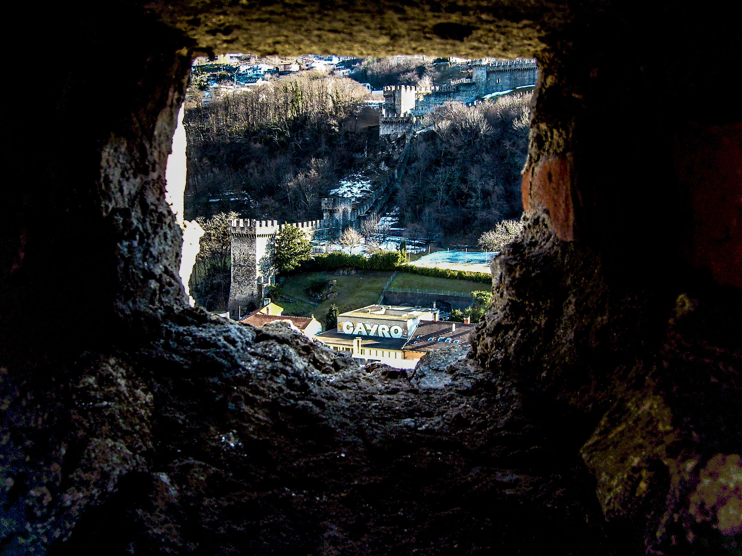 Bellinzona from a hole...