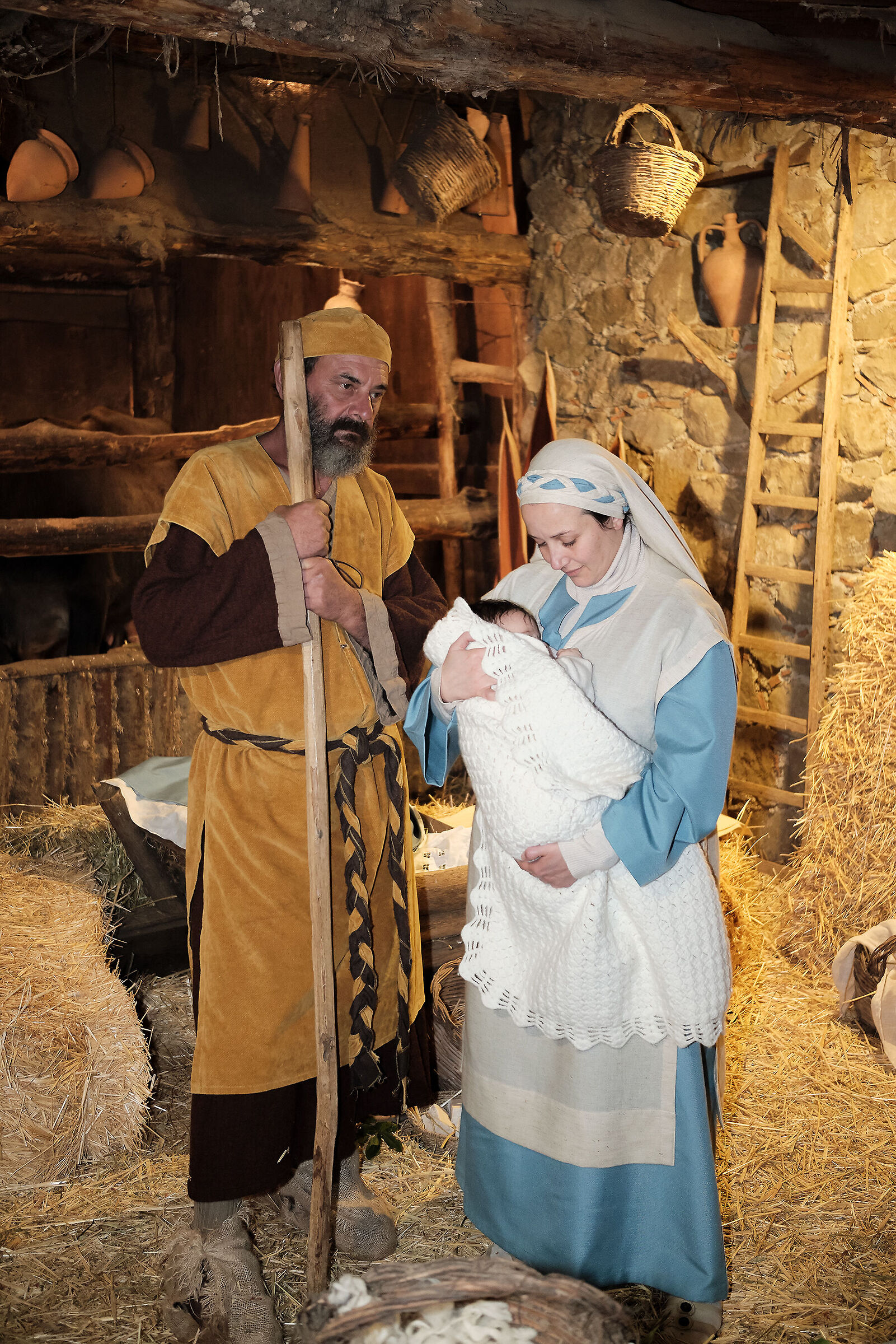 Living nativity scene 1...