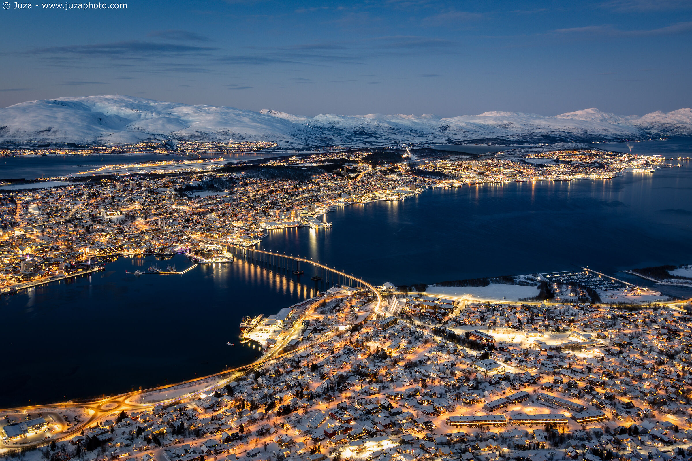 Tromso vista dall'alto...