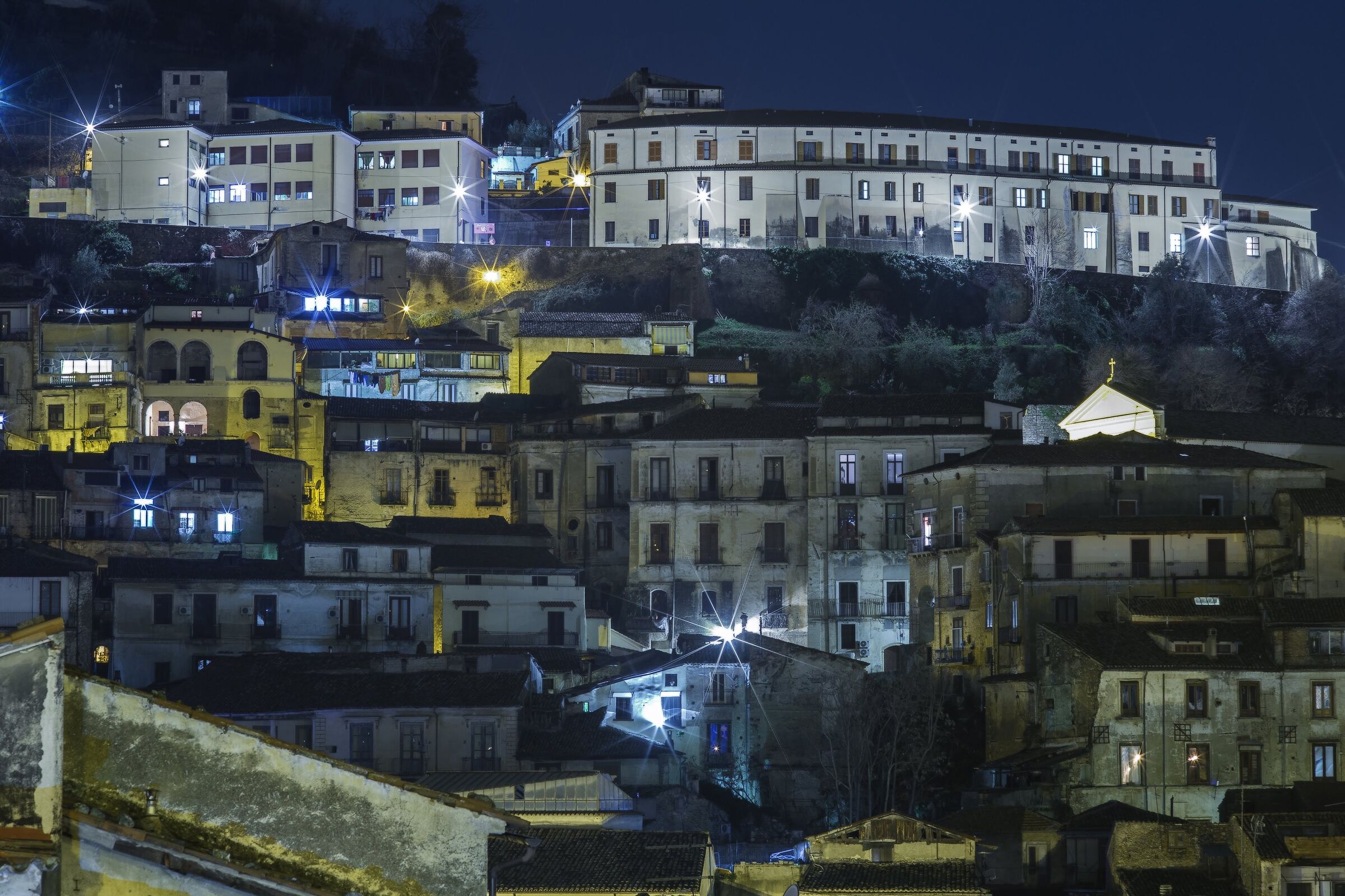View of the historic center of Cosenza ...