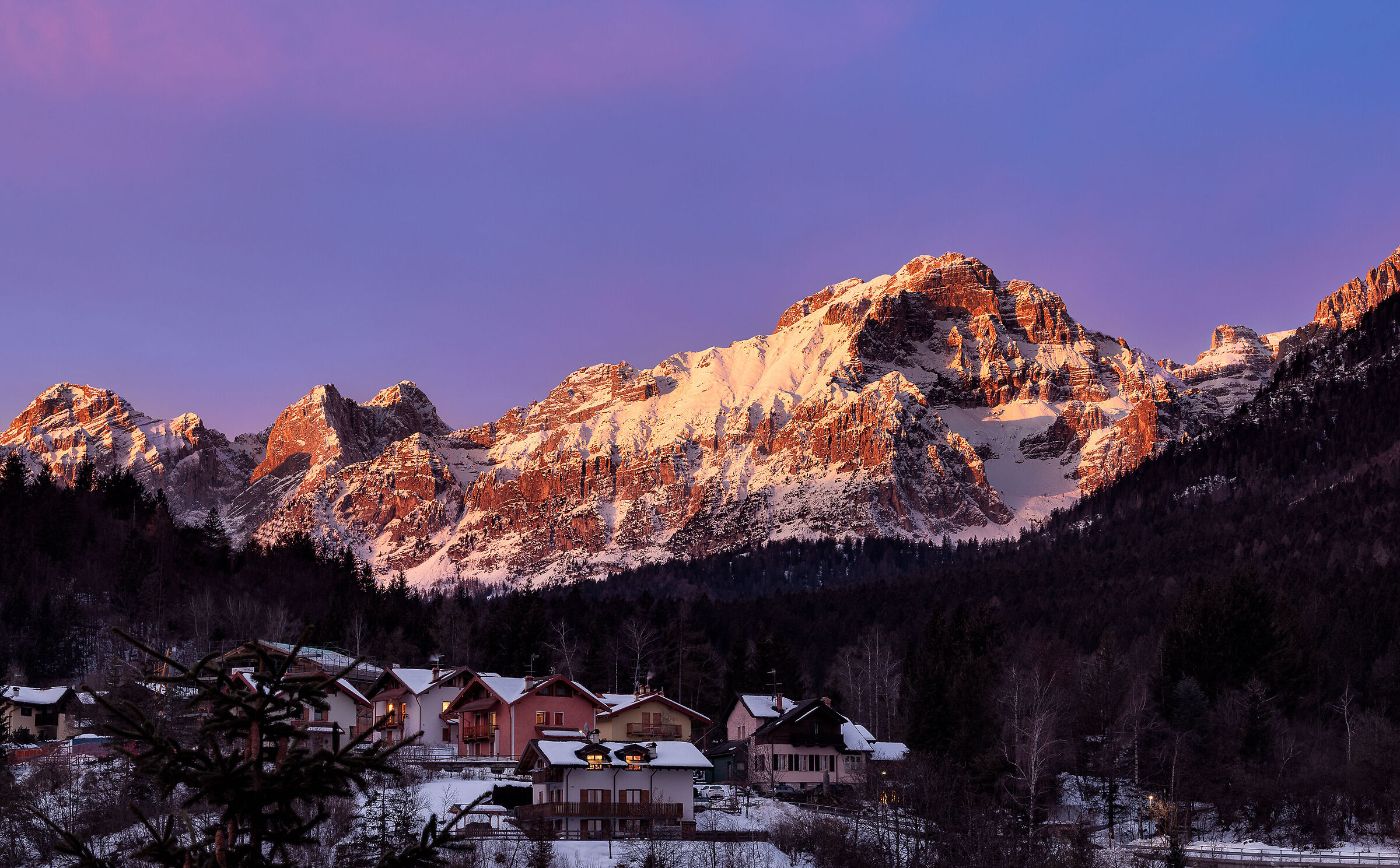 Sunrise in the Dolomites...