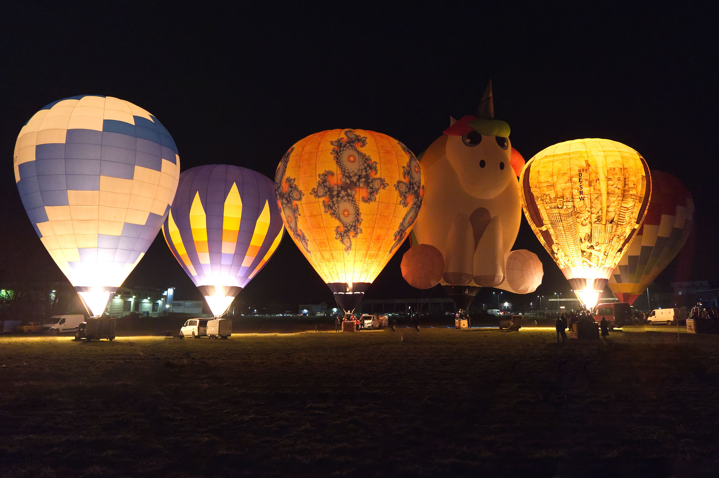 the hot air balloons of Mondovì...