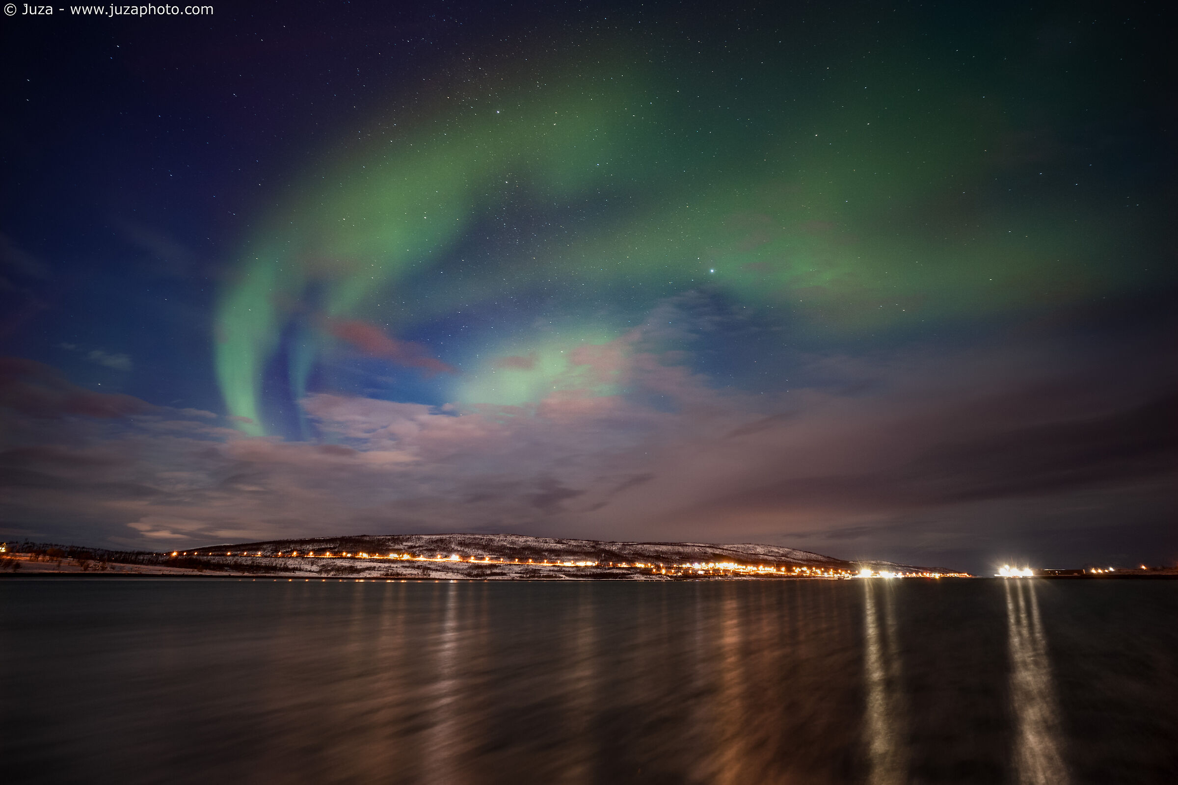 Aurora boreale a Nord-Lenangen...