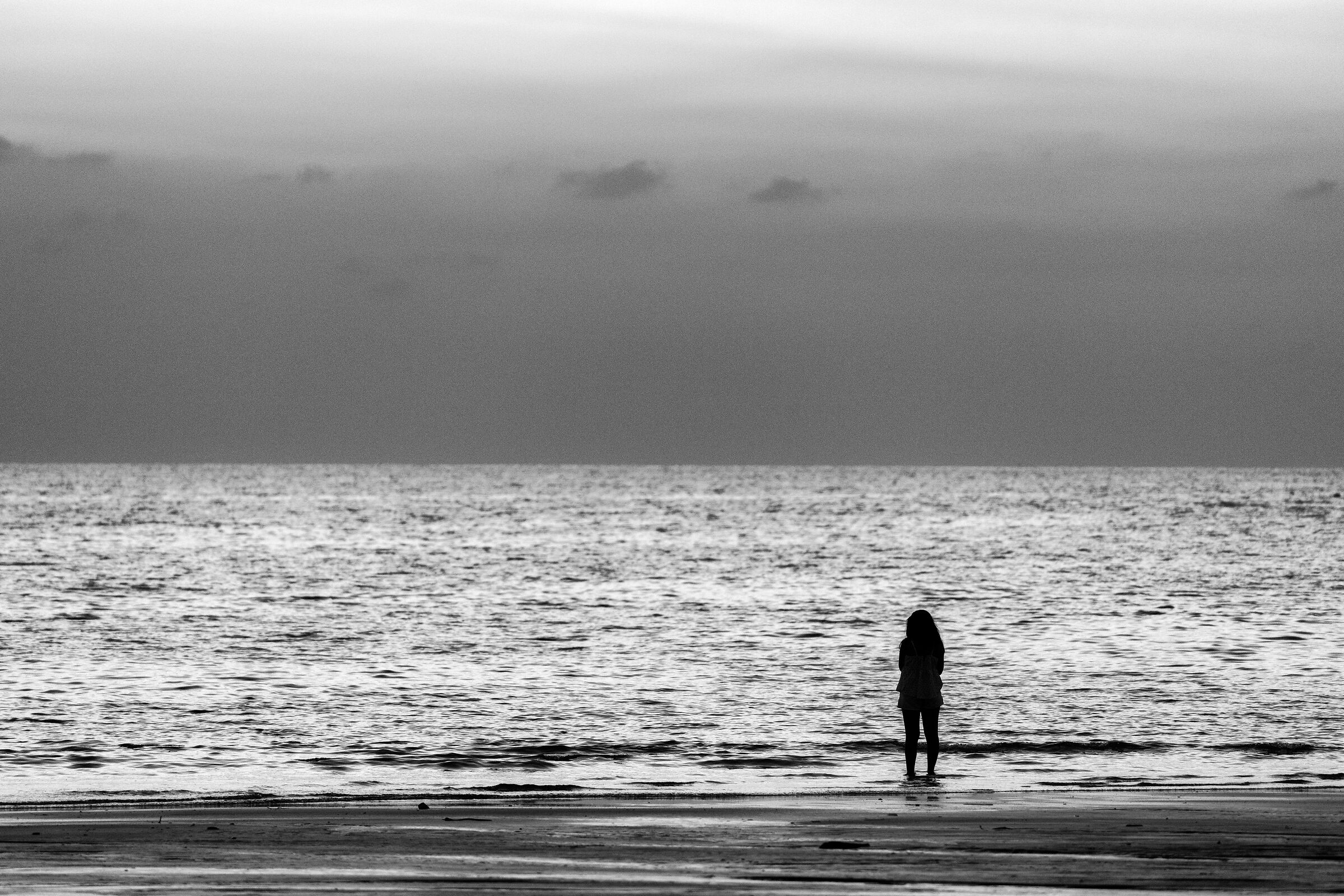 The woman and the sea...