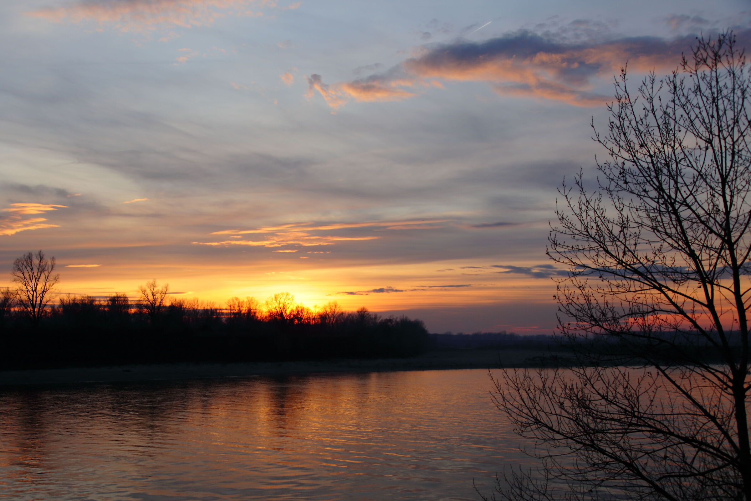 Sunset over the river...