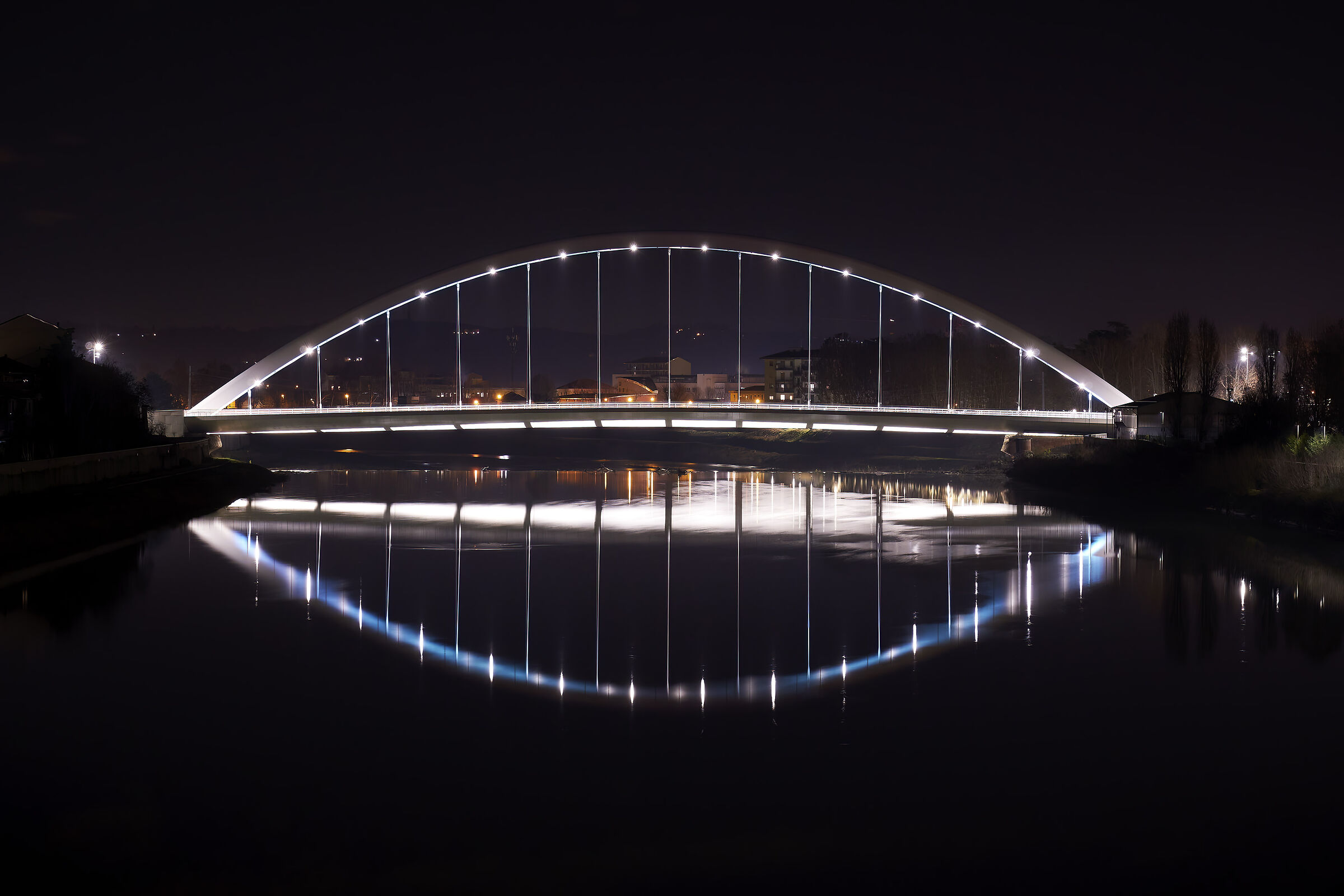 Ponte Meier di Alessandria - Notturna dal vecchio ponte...