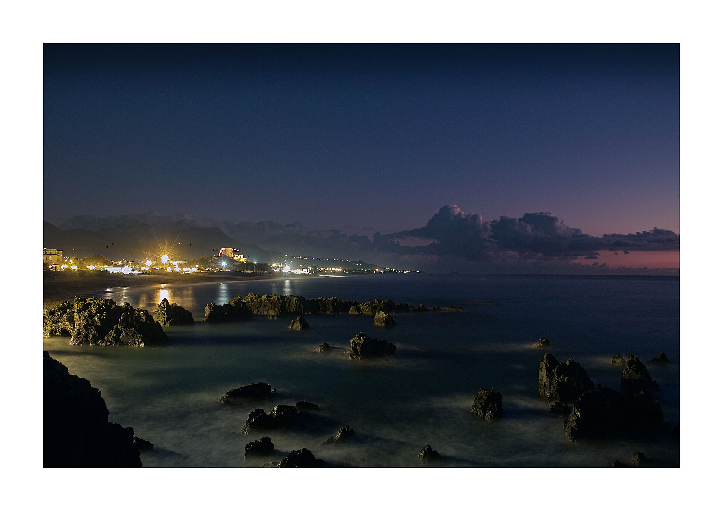 Scalea coast at dusk...