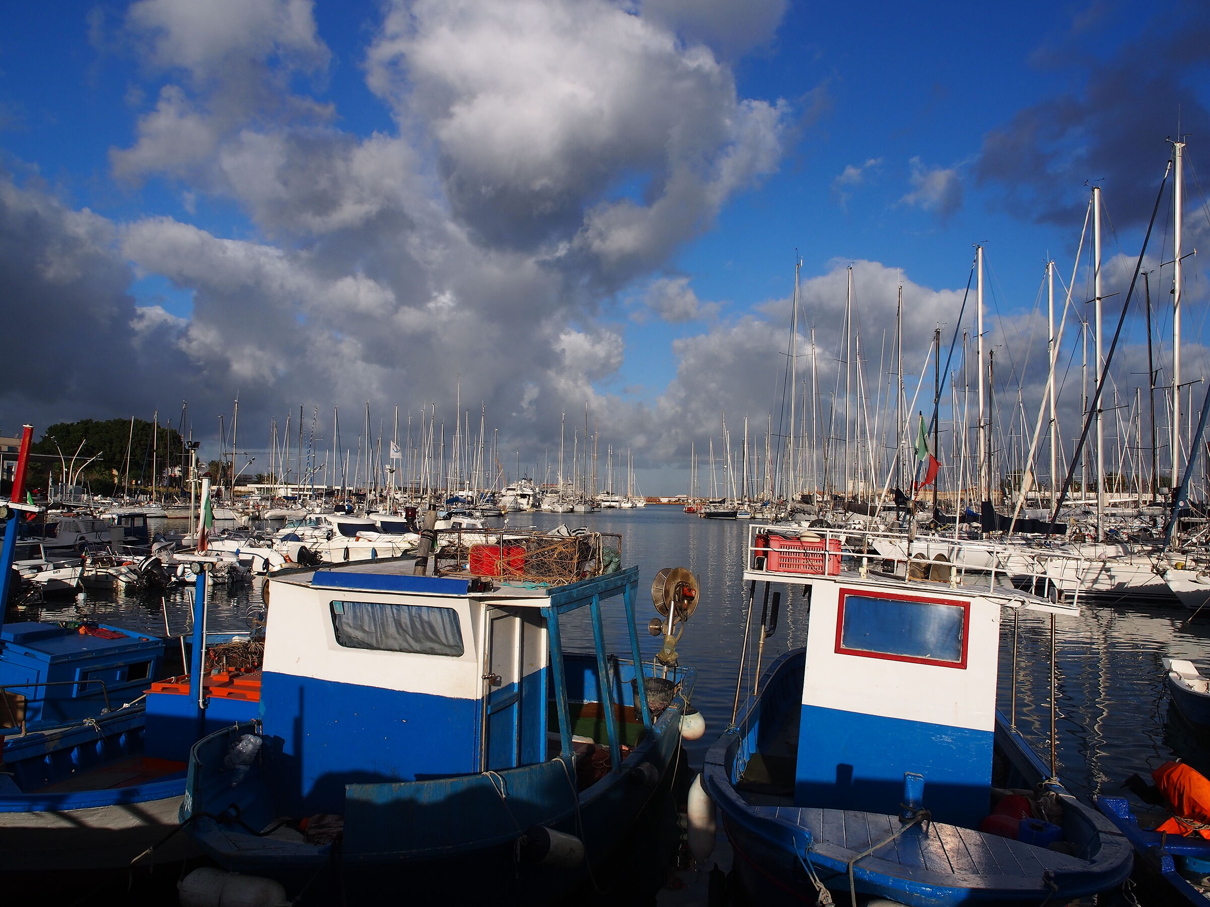 fishing boats in port...