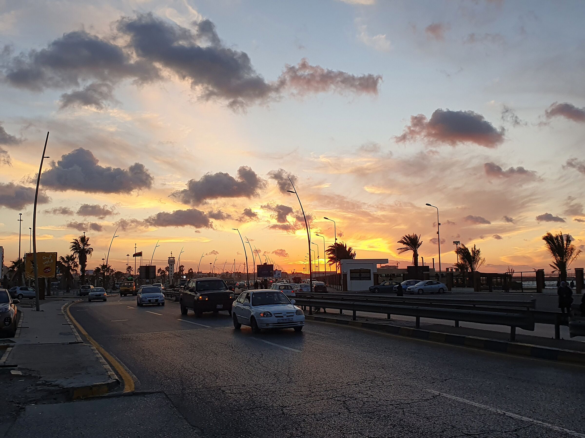 The sunset of Tripoli ...