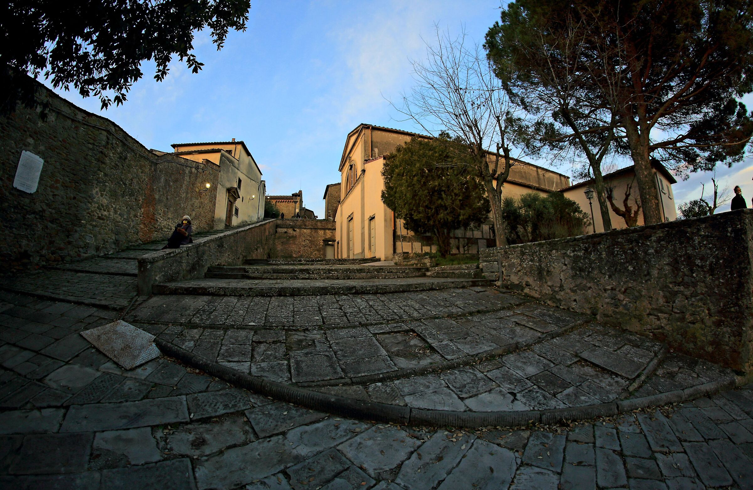 Towards the convent of San Francesco in Fiesole ...