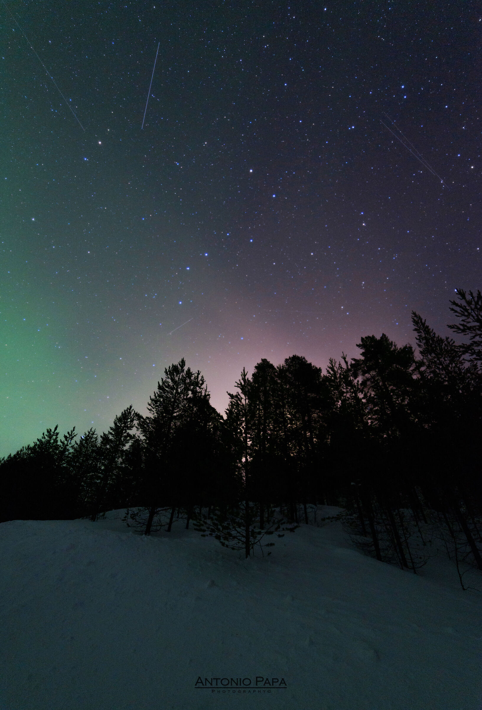 Aurora Borealis and Ursa Major Constellation...