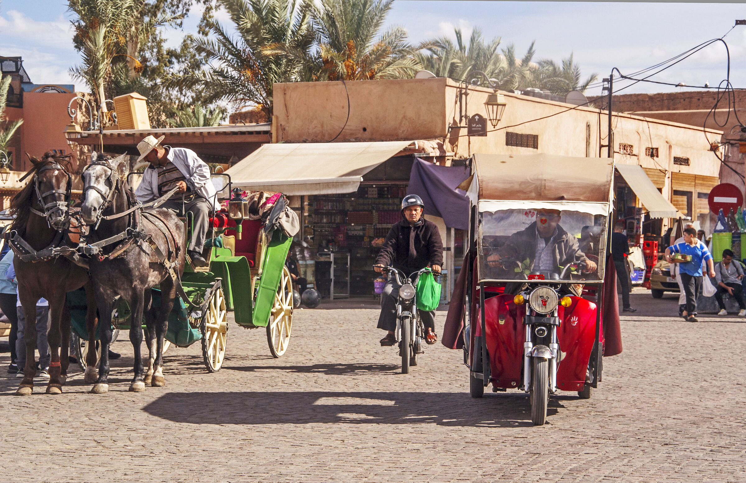 rush time in Marrakech...