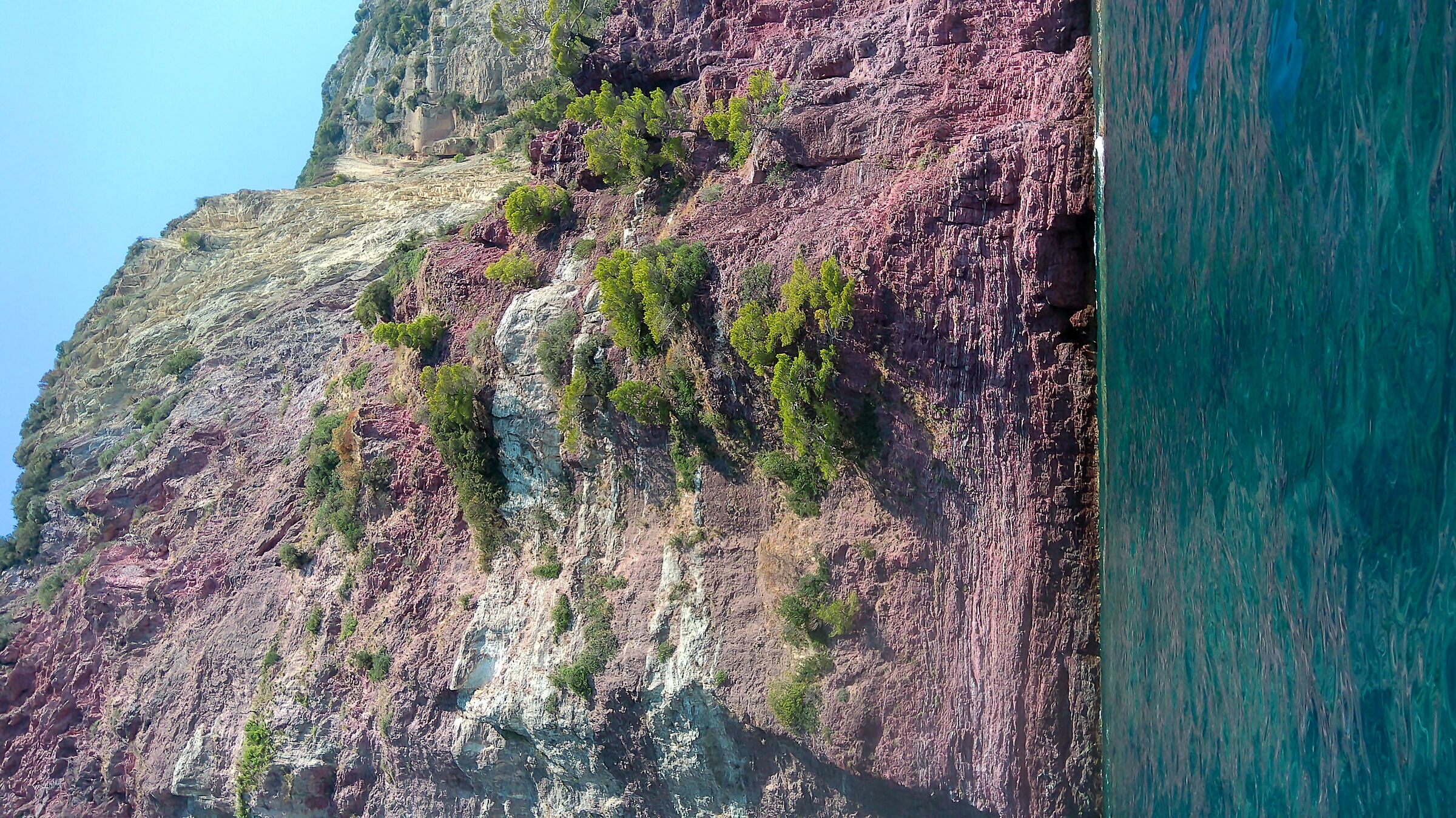 La roccia rossa. Golfo dei Poeti....