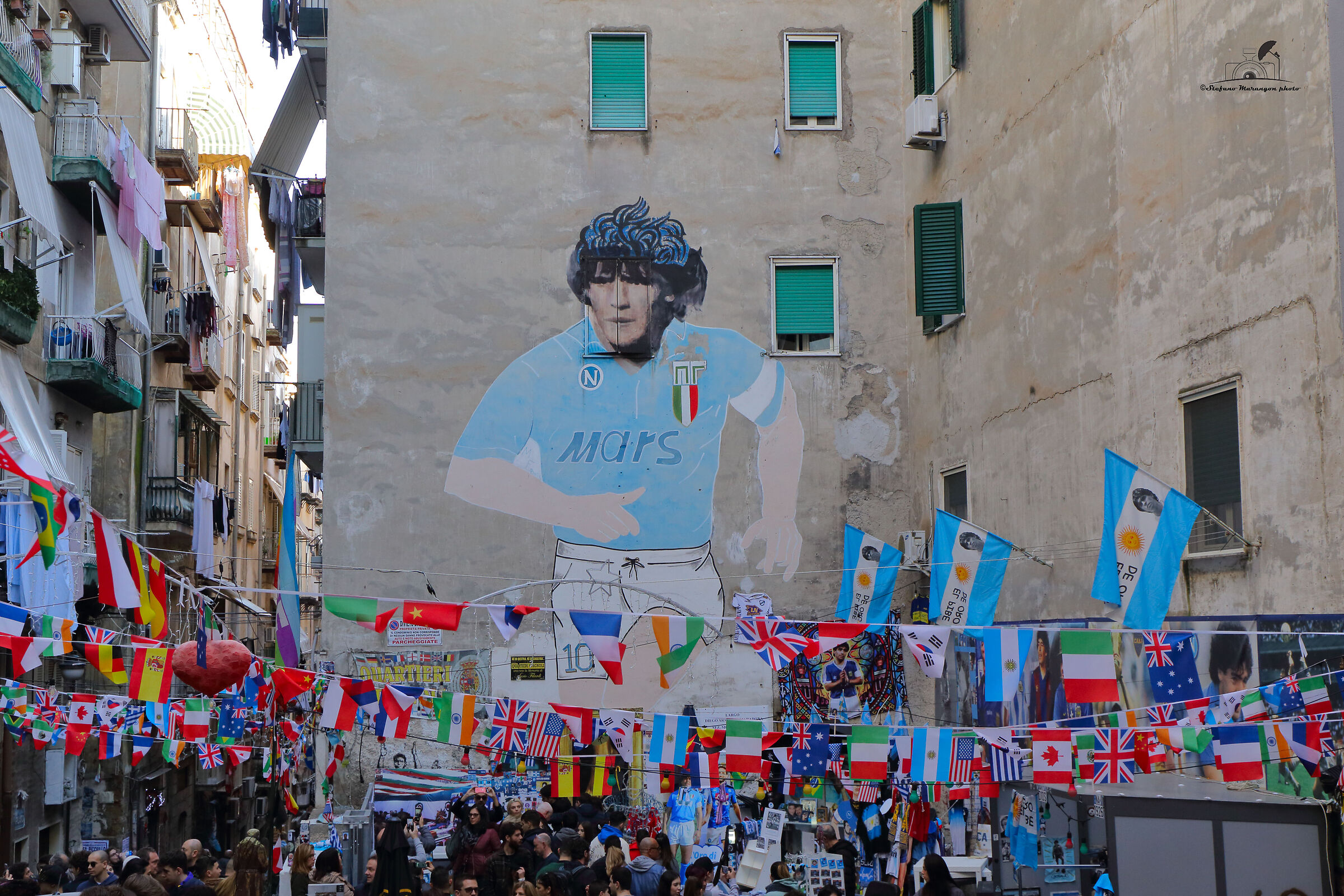 Murals of Maradona...